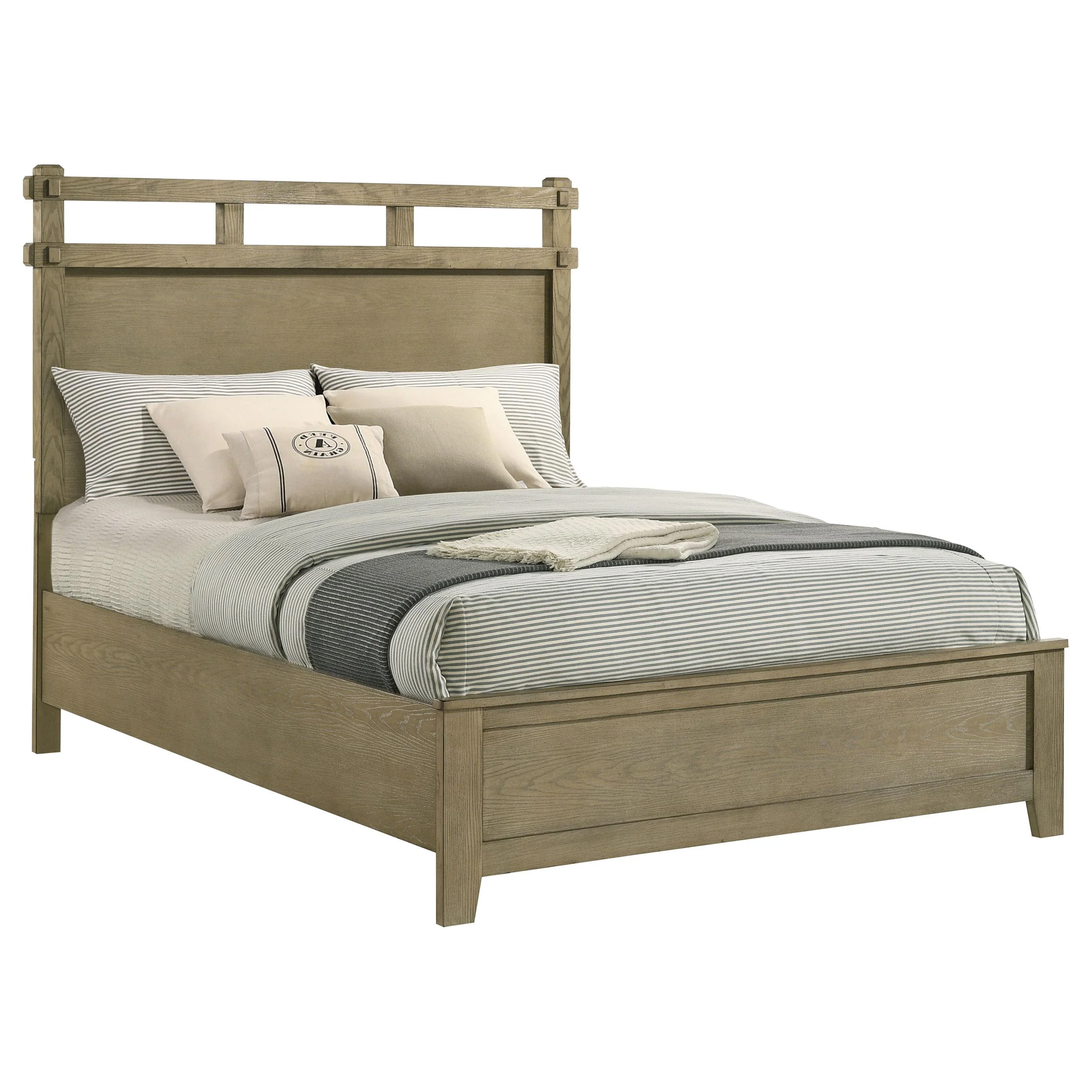 Hazlewood 59-inch Queen Panel Bed Vineyard Oak - Image 3