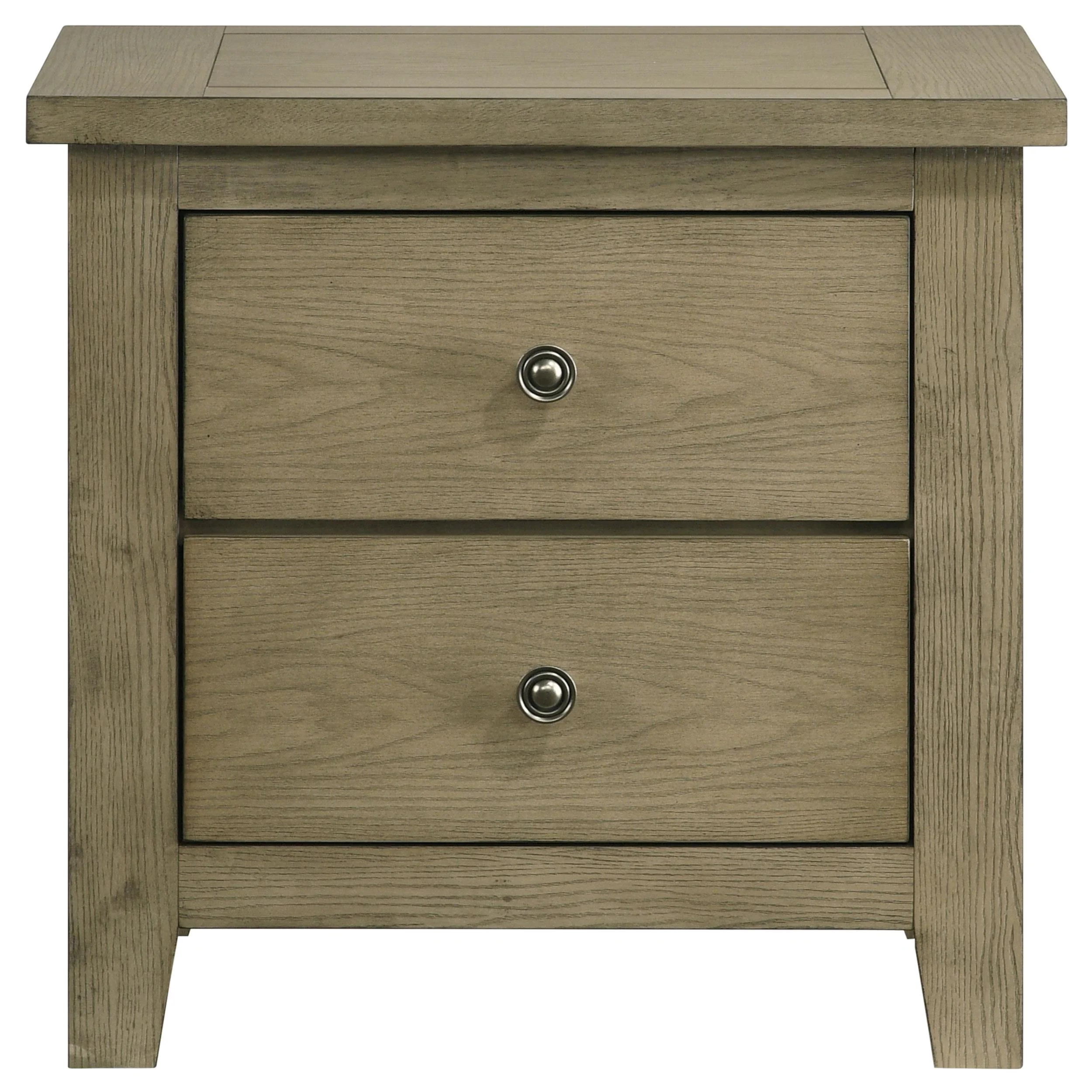 Hazlewood 2-drawer Nightstand Bedside Table Vineyard Oak - Image 3