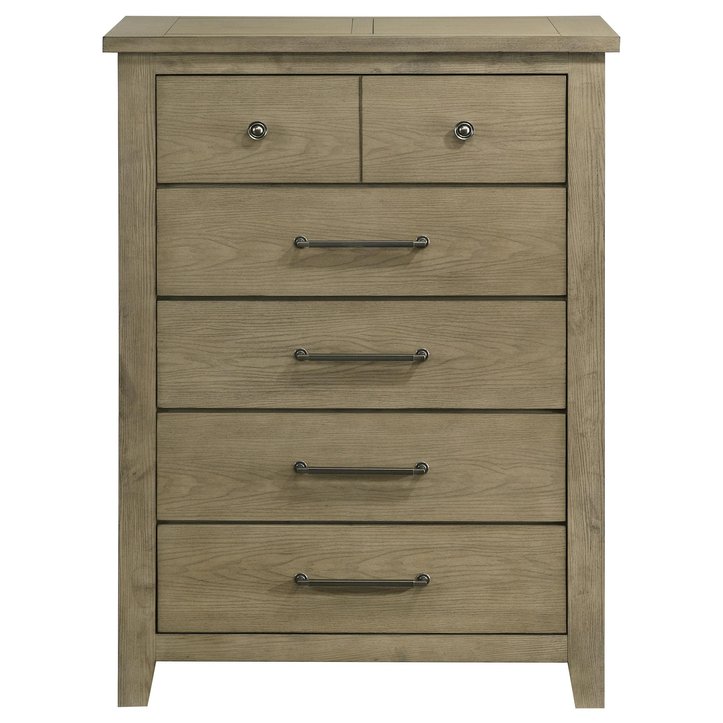 Hazlewood 5-drawer Bedroom Chest of Drawers Vineyard Oak - Image 3