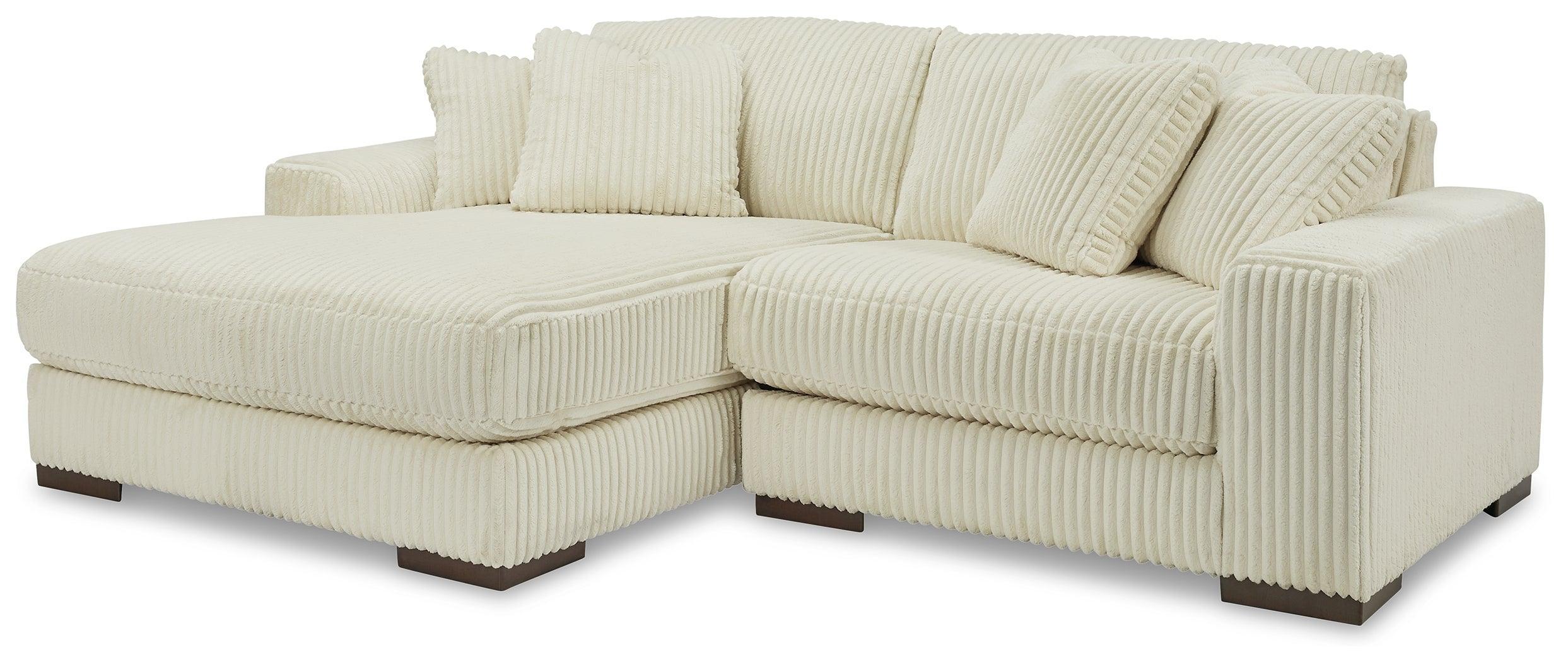 Lindyn Ivory 2-Piece Sectional With Chaise - Image 2