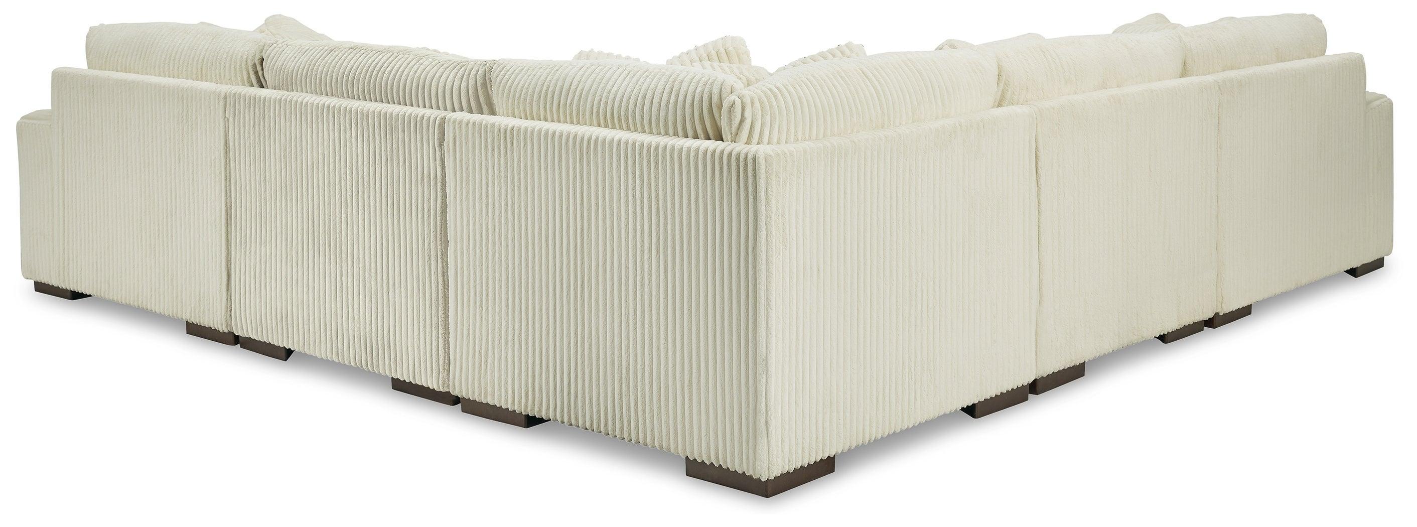 Lindyn Ivory 5-Piece Sectional With Chaise - Image 3