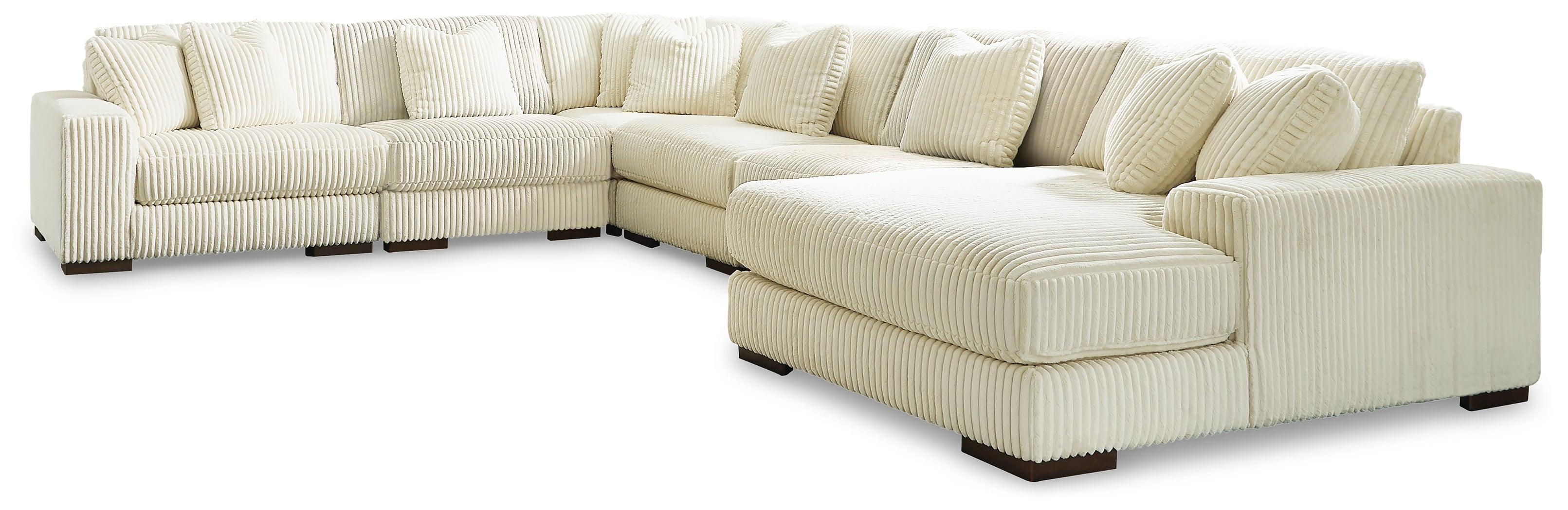 Lindyn Ivory 6-Piece Sectional With Chaise - Image 2