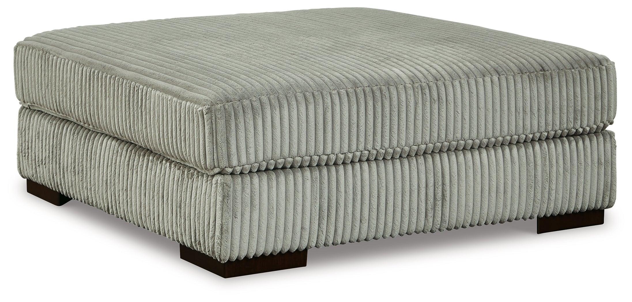 Lindyn Fog Velvet Oversized Accent Ottoman - Image 2