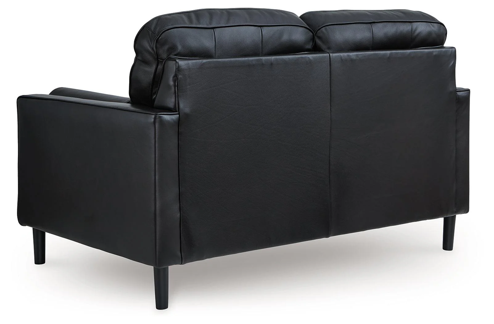 Bryceview Onyx Leather Loveseat - Image 3
