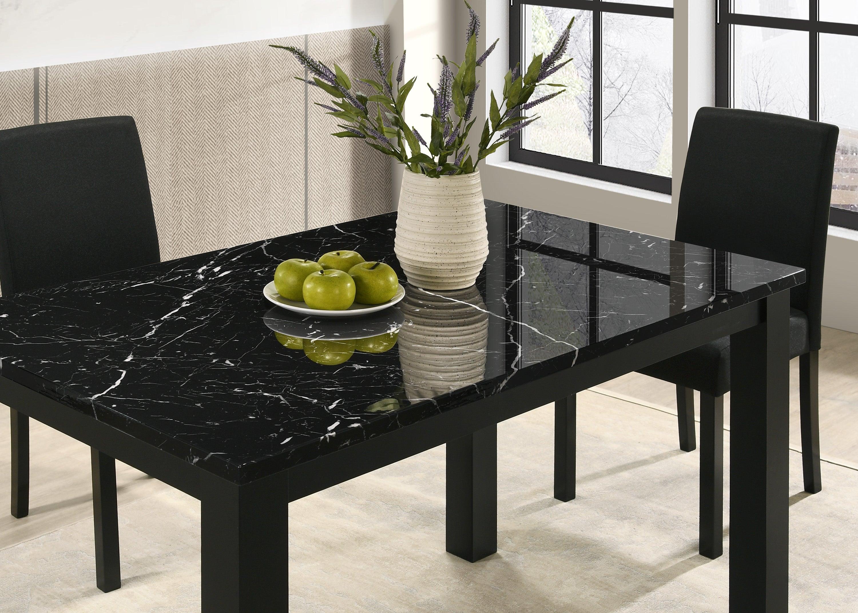 Resia Black Rectangular Dining Room Set - Image 3
