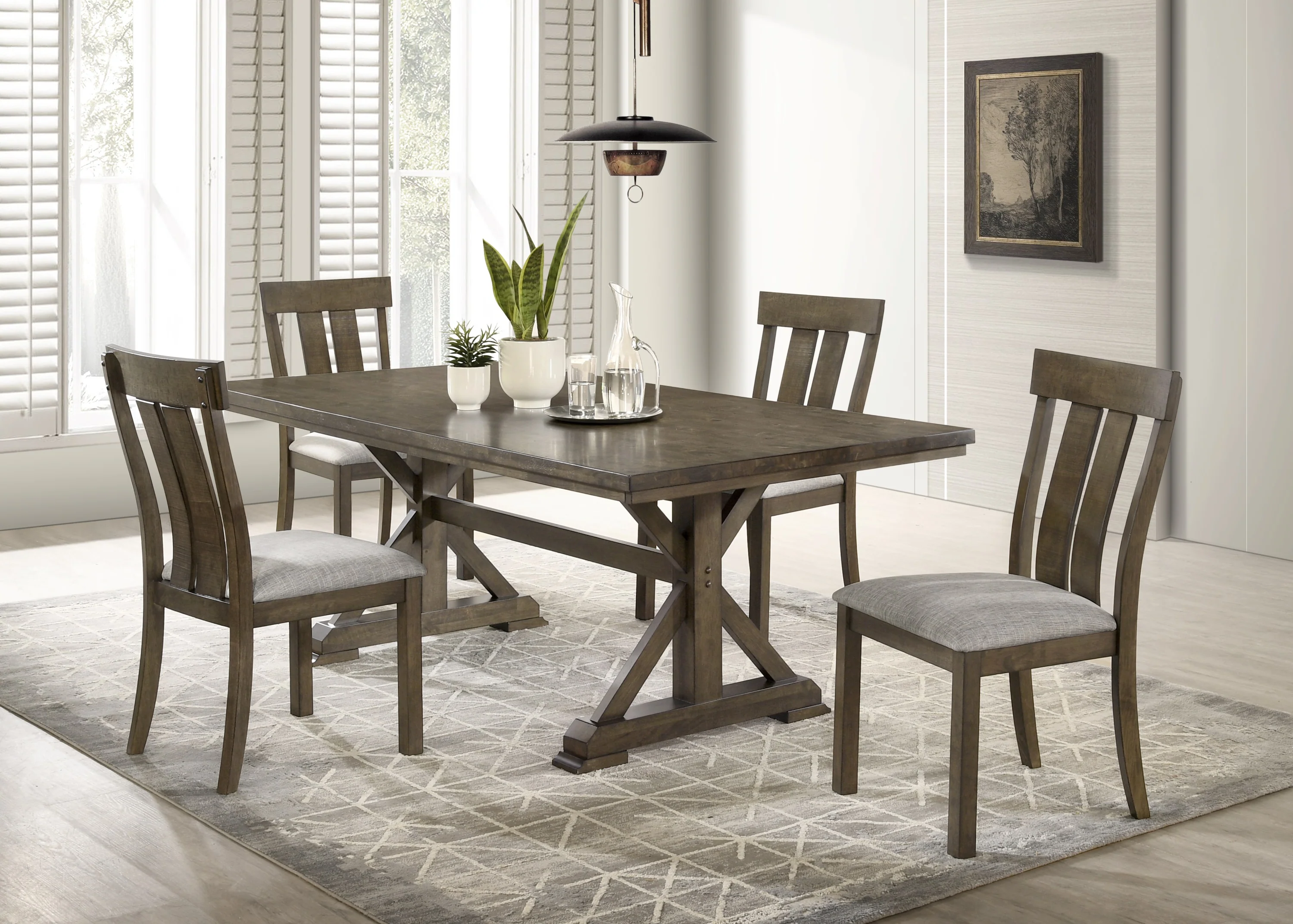 Lloyd Gray Rectangular Dining Room Set - Image 2