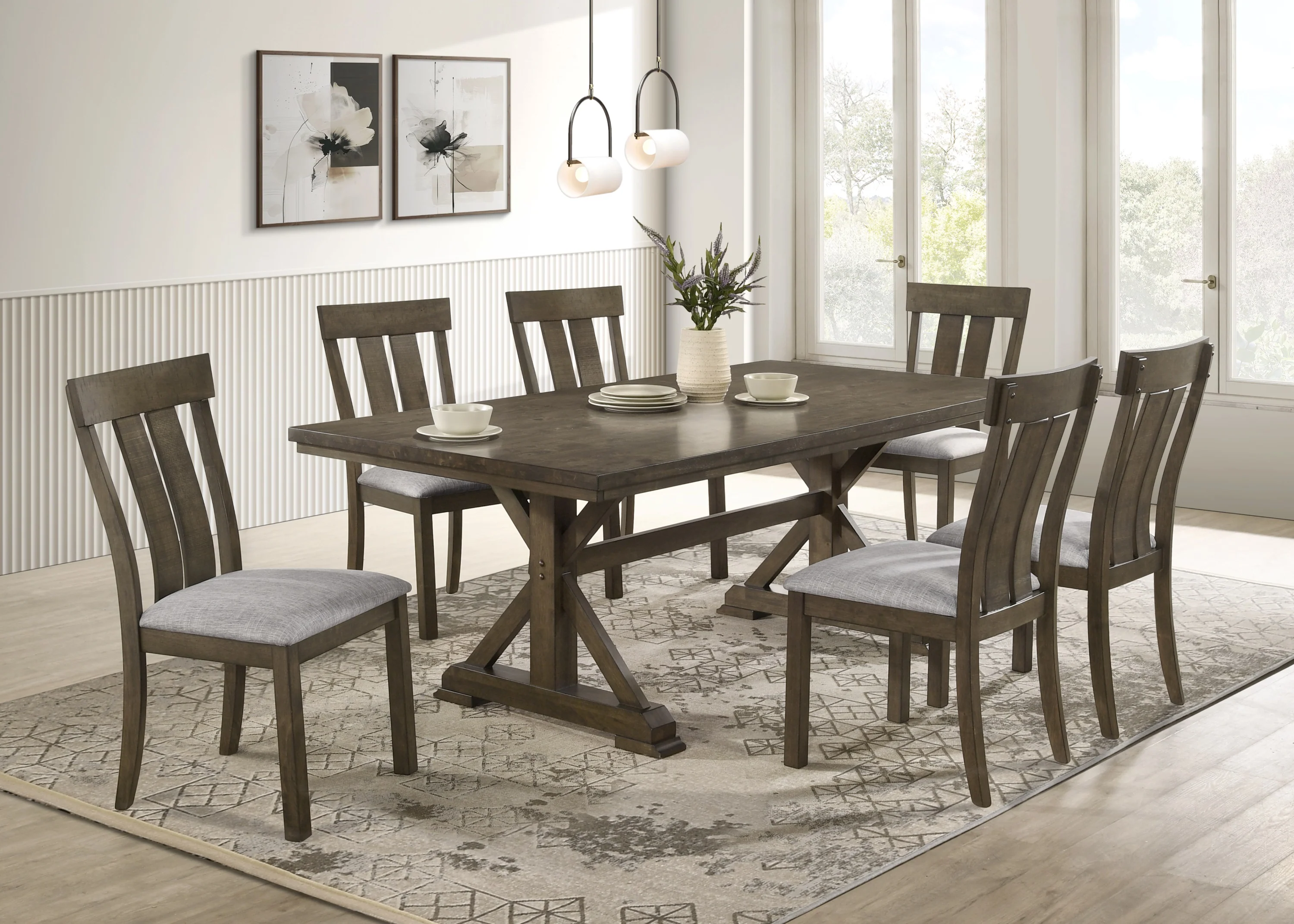 Lloyd Gray Rectangular Dining Room Set - Image 3
