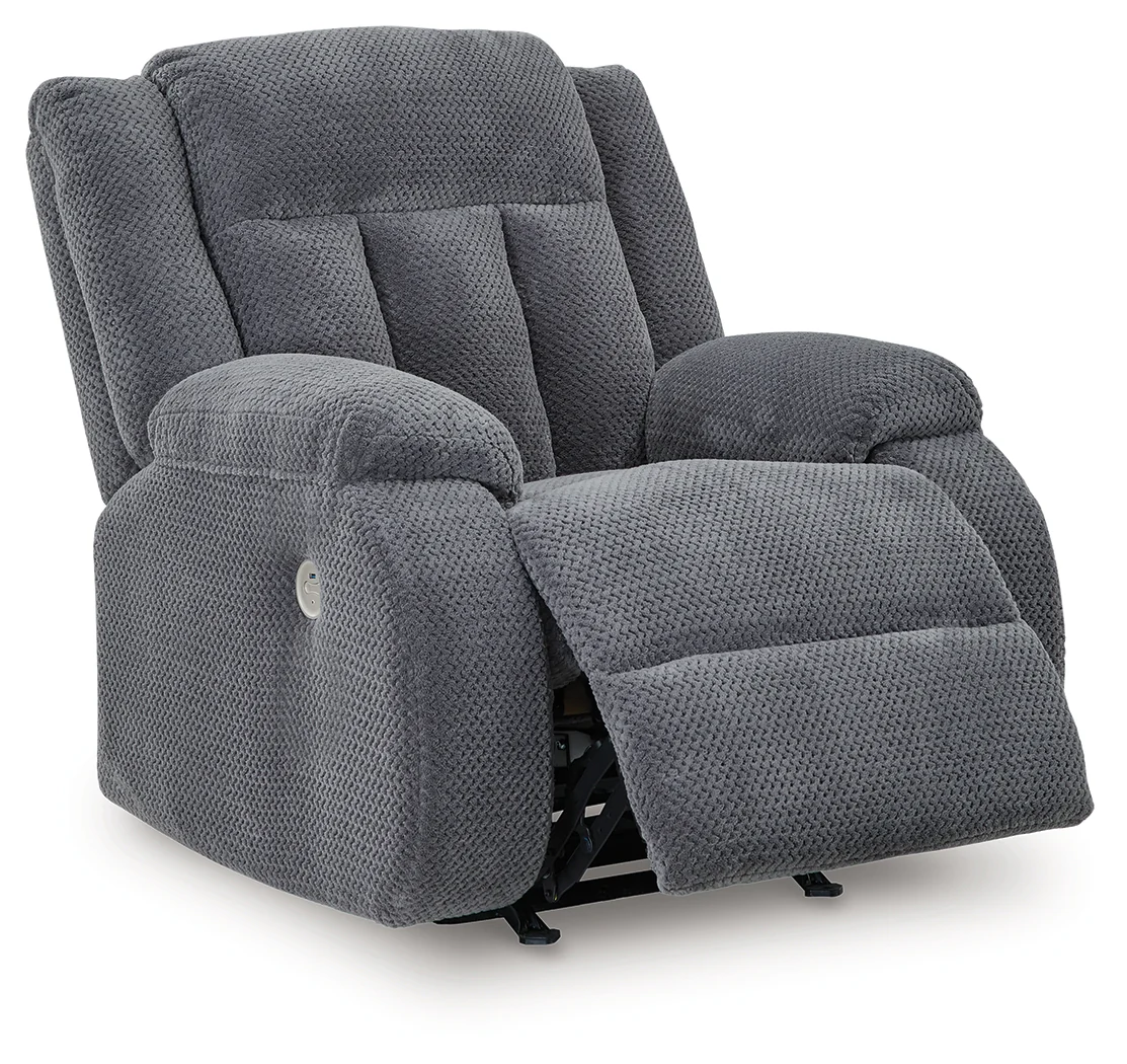 Observation Steel Velvet Power Recliner - Image 3
