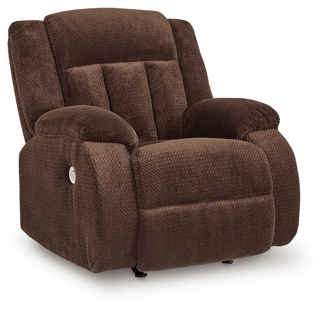Observation Chocolate Velvet Power Recliner - Image 2