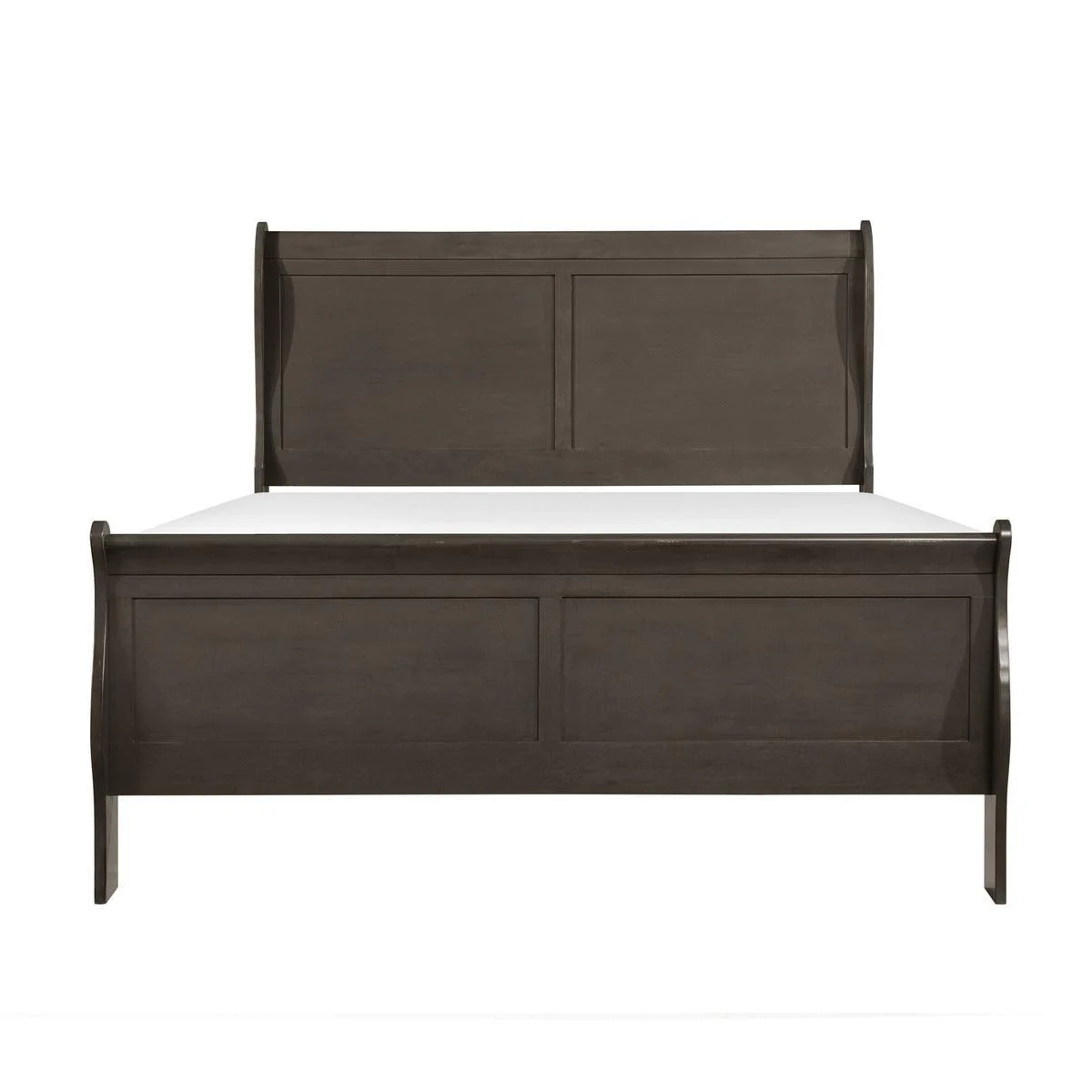 Mayville Stained Gray Sleigh Queen Bed