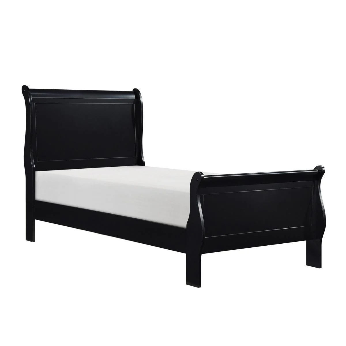 Mayville Black Sleigh Twin Bed - Image 2