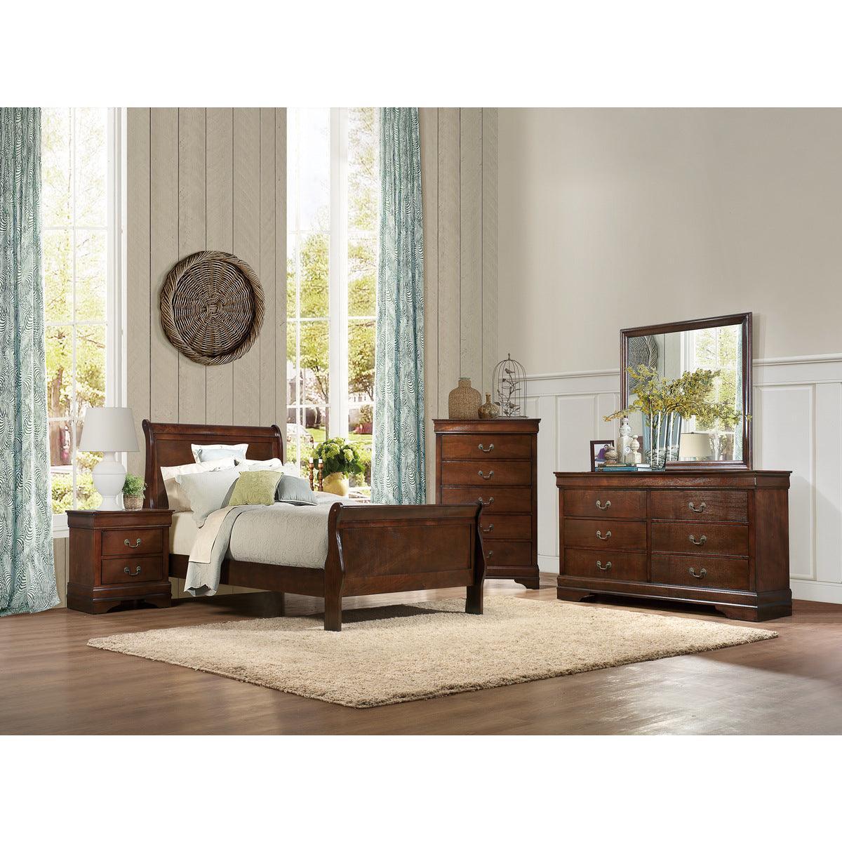 Mayville Brown Twin Bed - Image 3