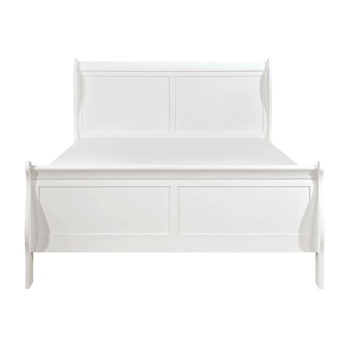 Mayville White Sleigh Queen Bed