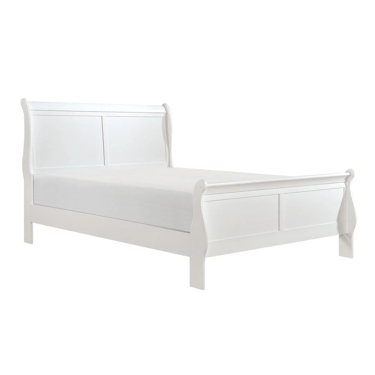 Mayville White Sleigh King Bed - Image 2