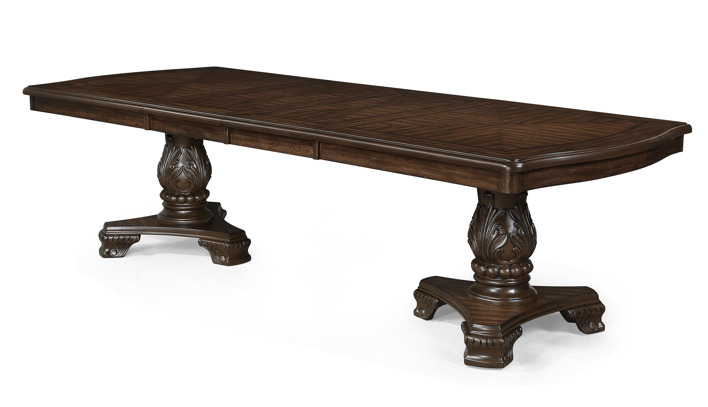 Kiera Coffee Brown Extendable Dining Room Set - Image 3