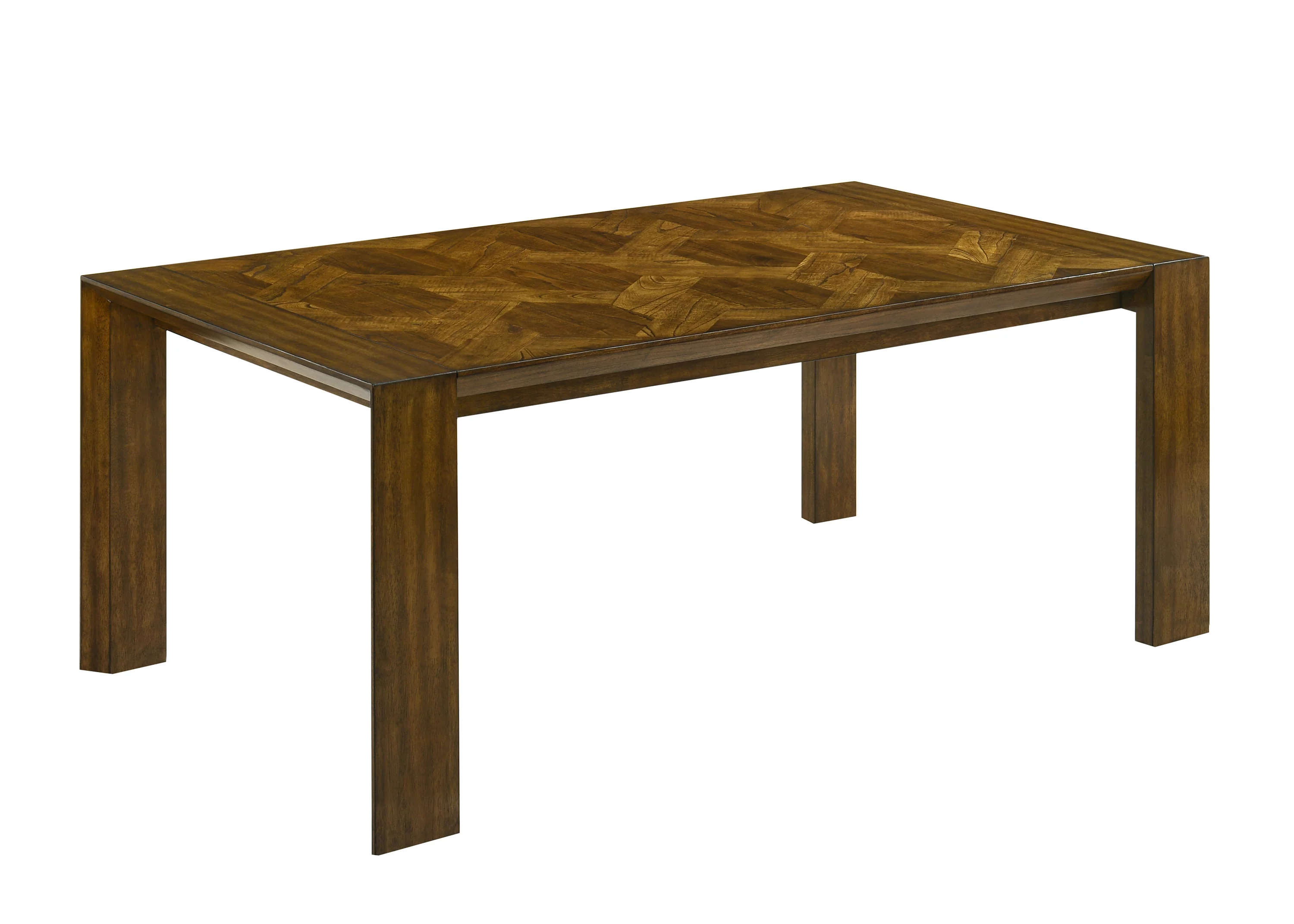 Hollister Brown Gray Upholstered Extendable Dining Room Set - Image 2