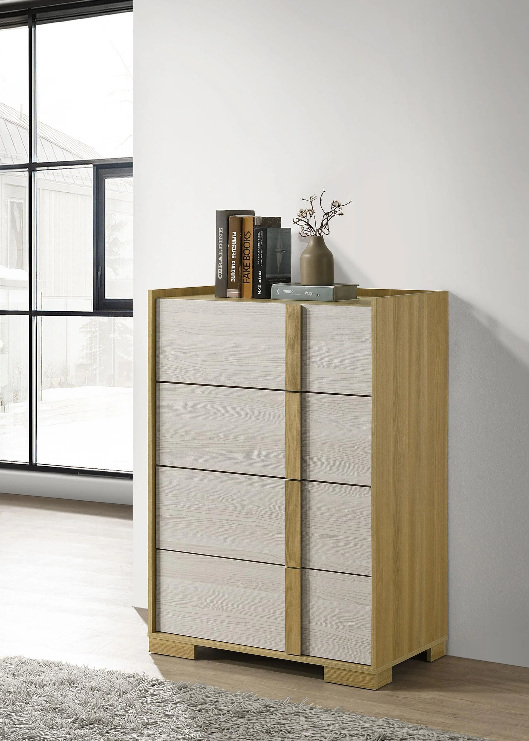 Hyland 4-drawer Chest of Drawers Natural - Image 2