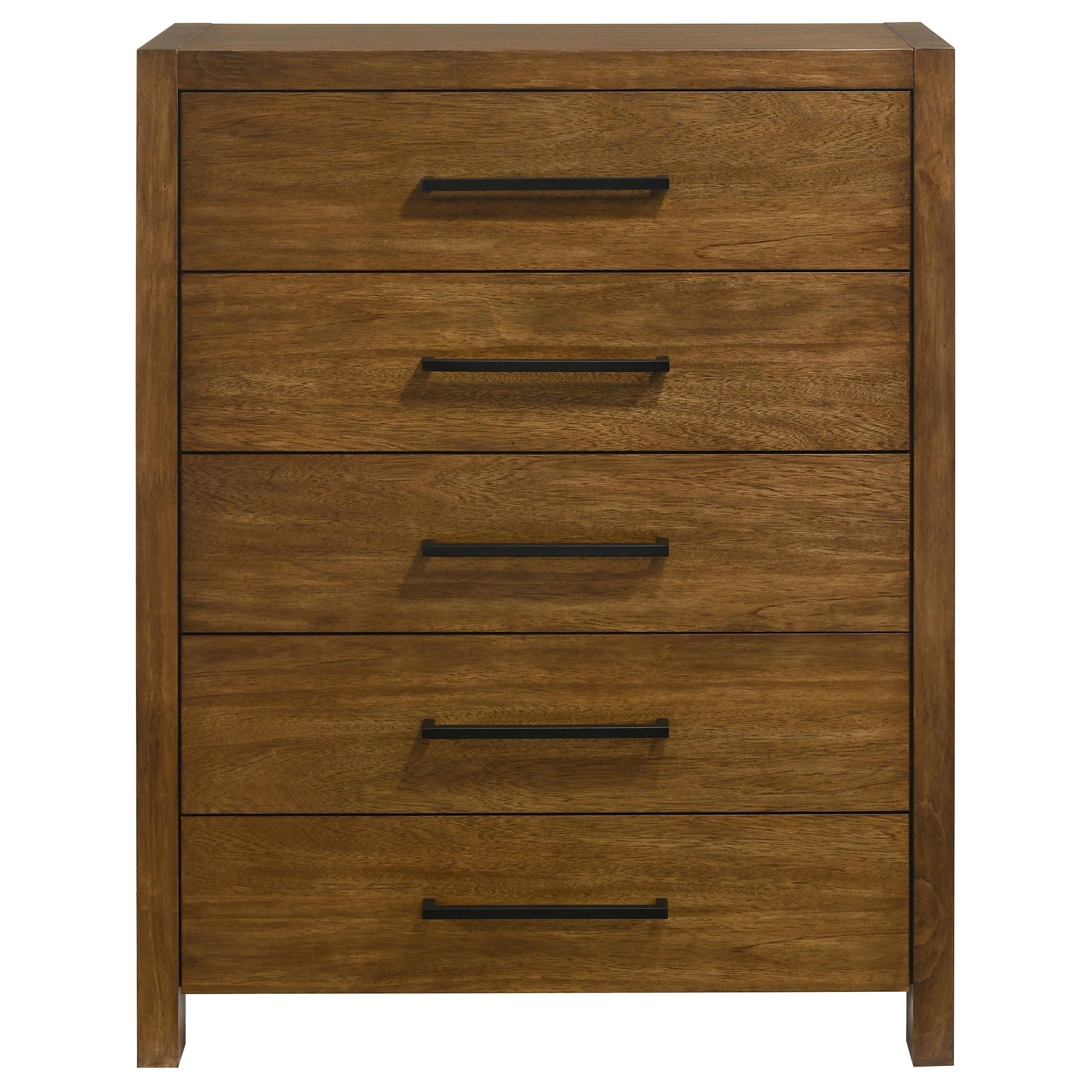 Adderley 5-drawer Bedroom Chest of Drawers Warm Brown - Image 2