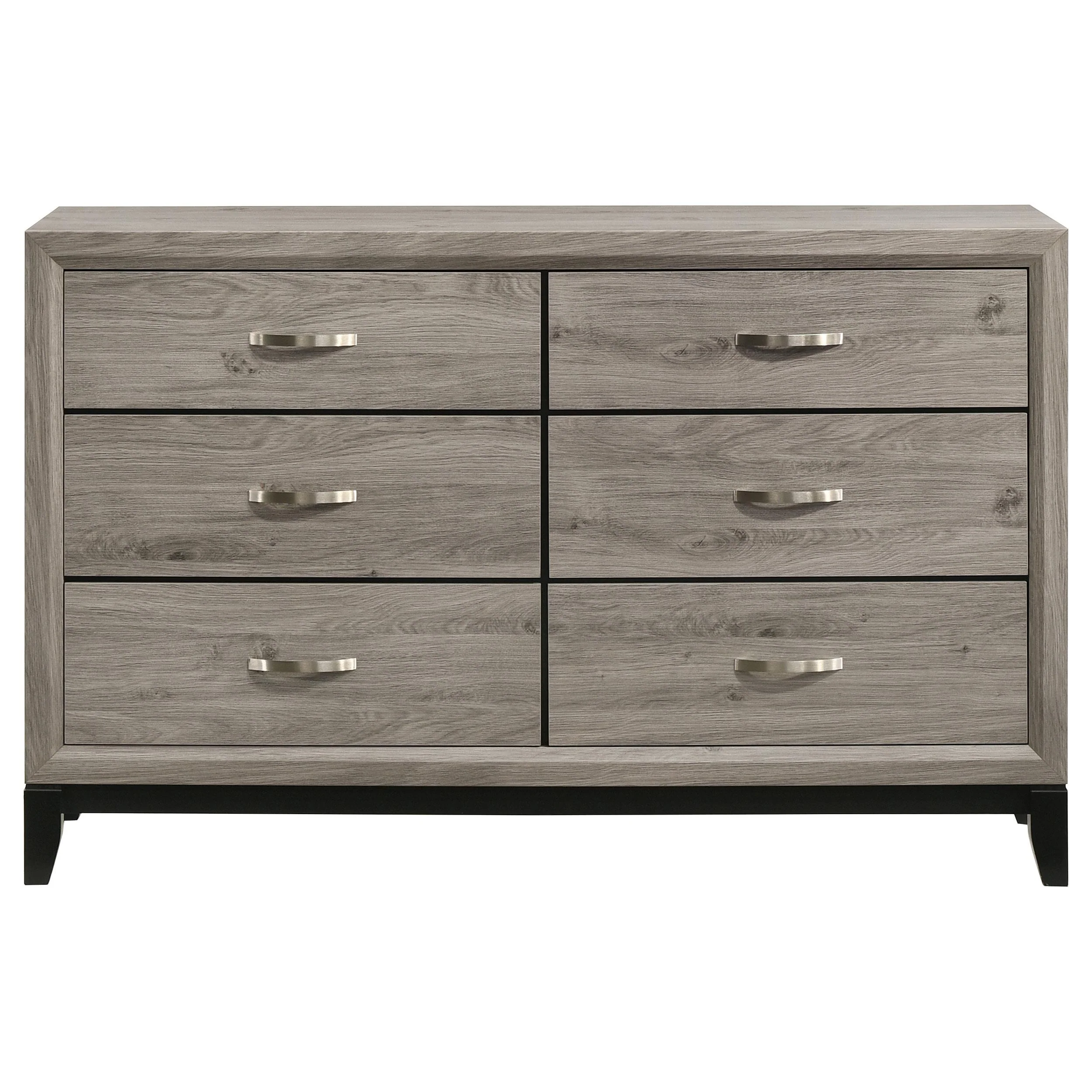 Watson 6-drawer Bedroom Dresser Cabinet Light Taupe - Image 3