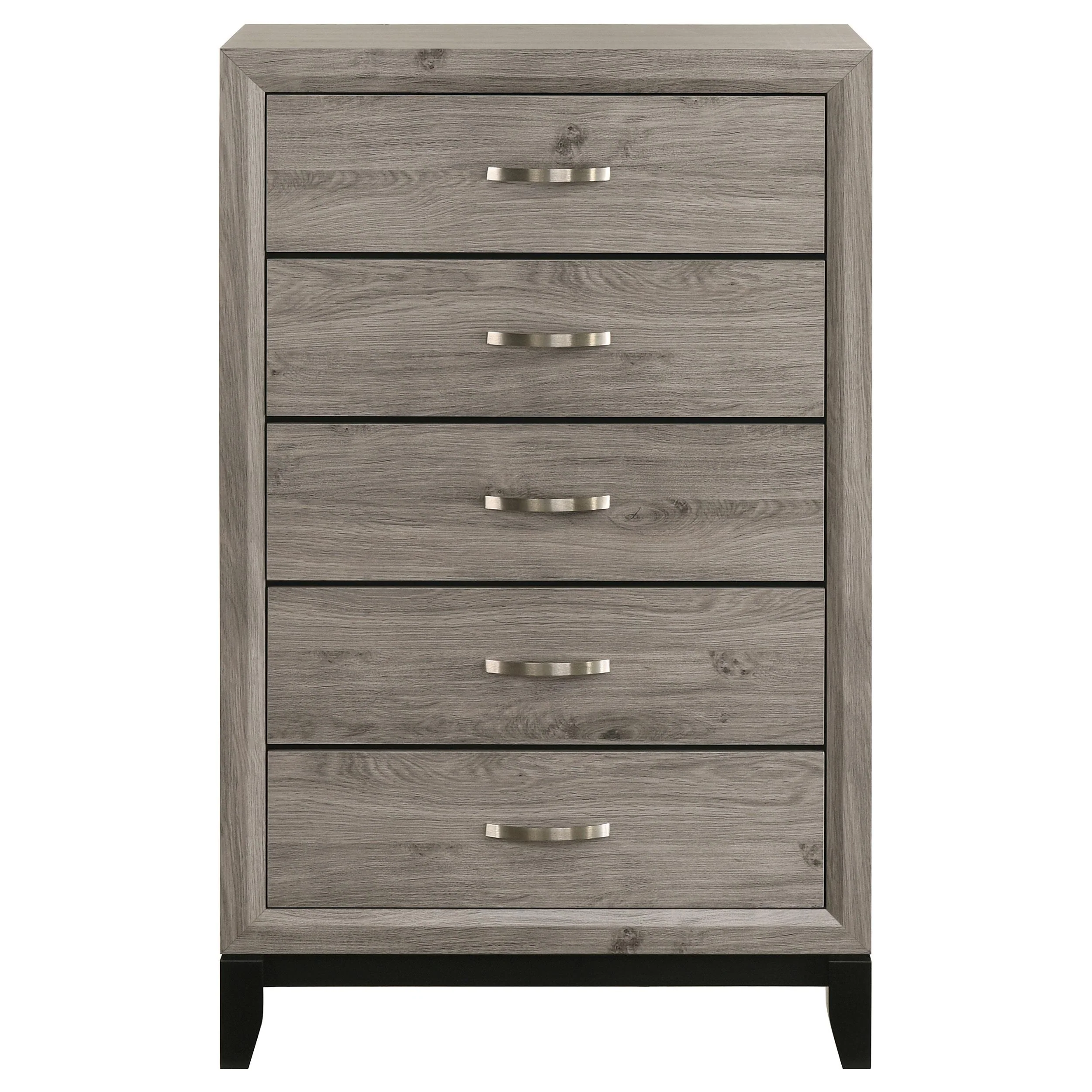 Watson 5-drawer Bedroom Chest of Drawers Light Taupe - Image 3
