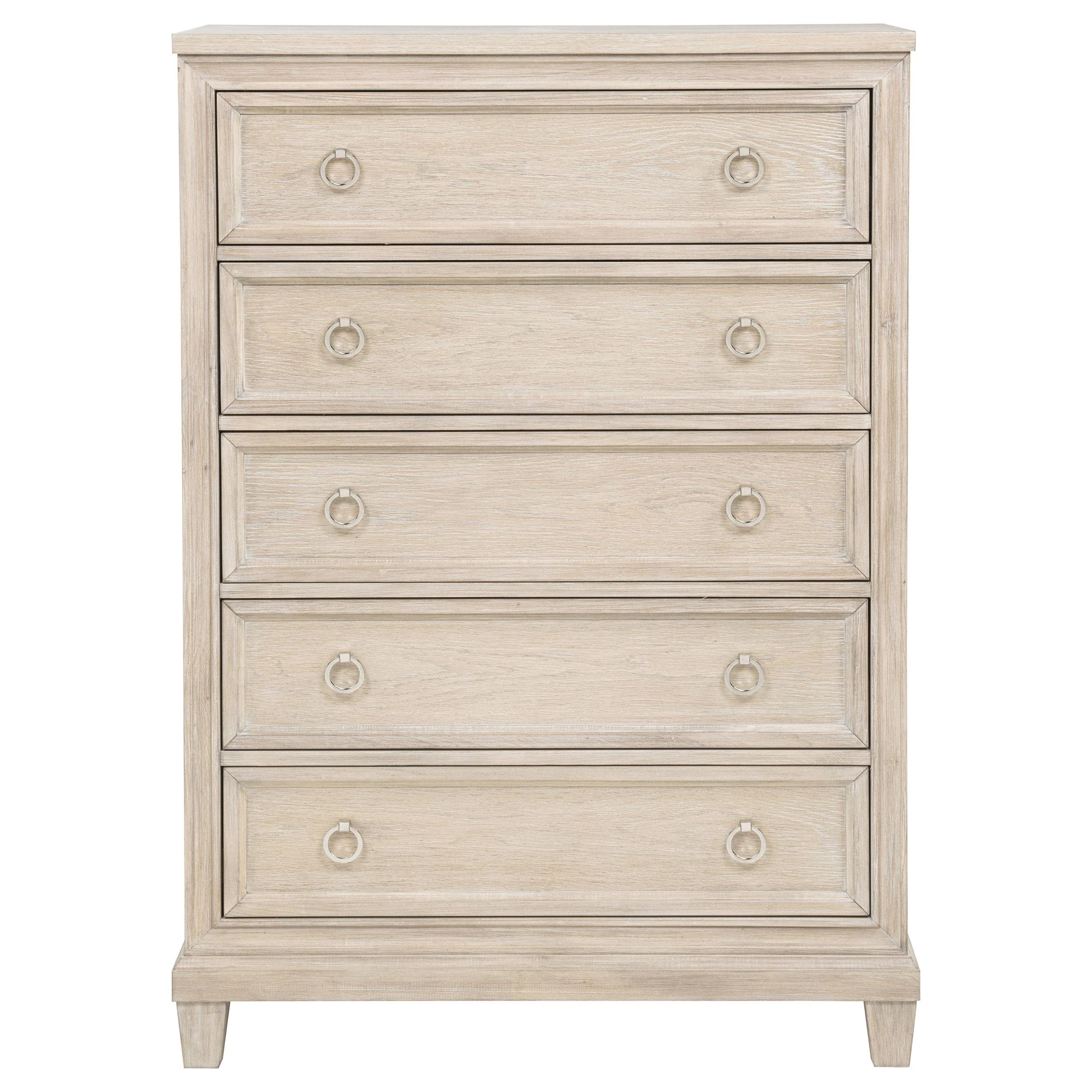 Pembroke 5-drawer Chest of Drawers Washed Oak - Image 3