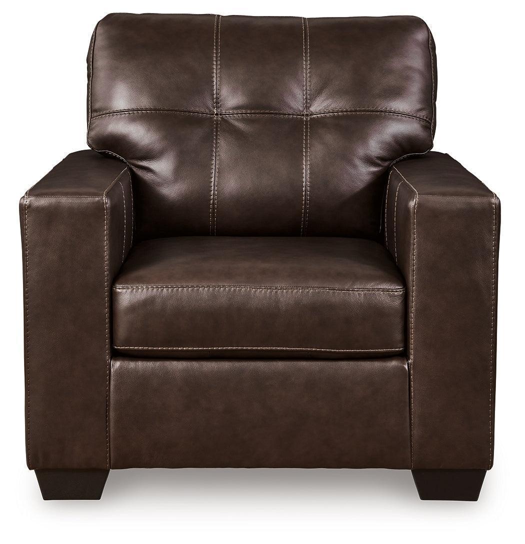 Santorine Dark Brown Leather Chair - Image 3