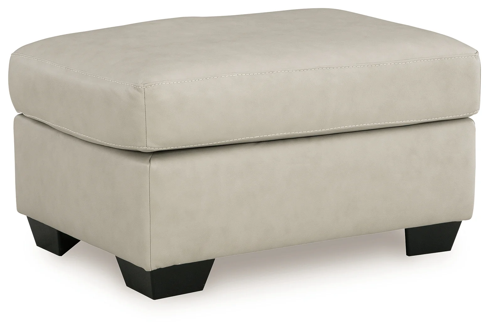 Santorine Bone Leather Ottoman - Image 2