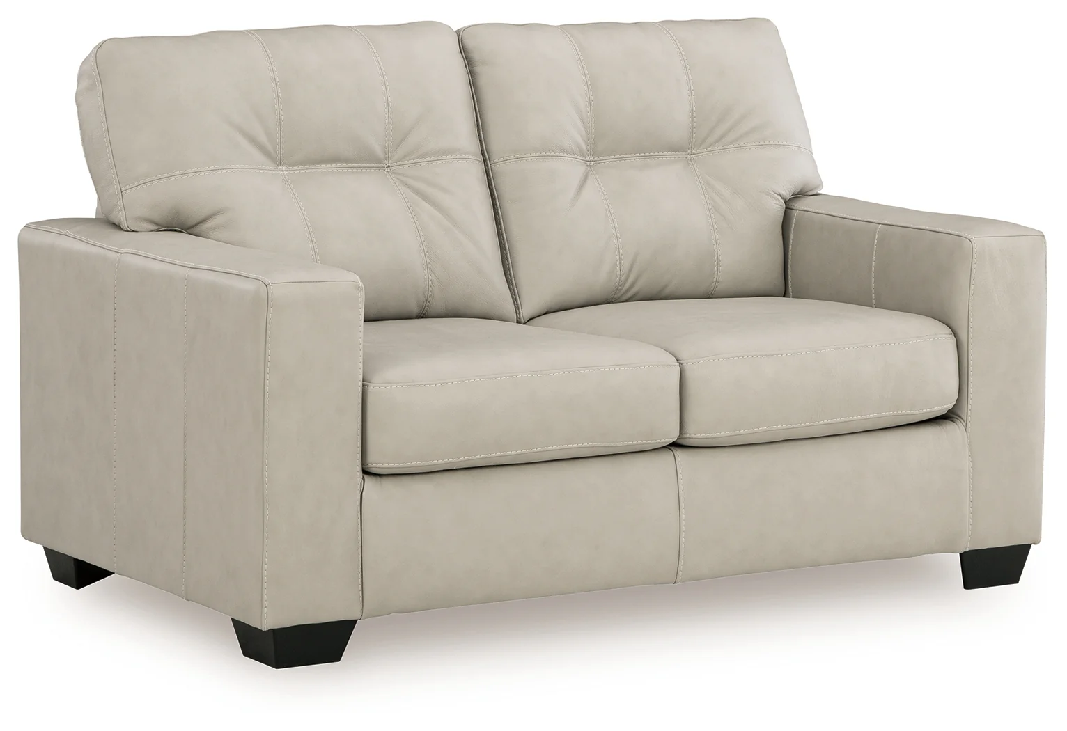 Santorine Bone Leather Loveseat - Image 2