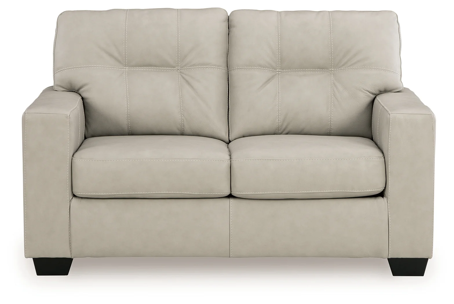 Santorine Bone Leather Loveseat - Image 3
