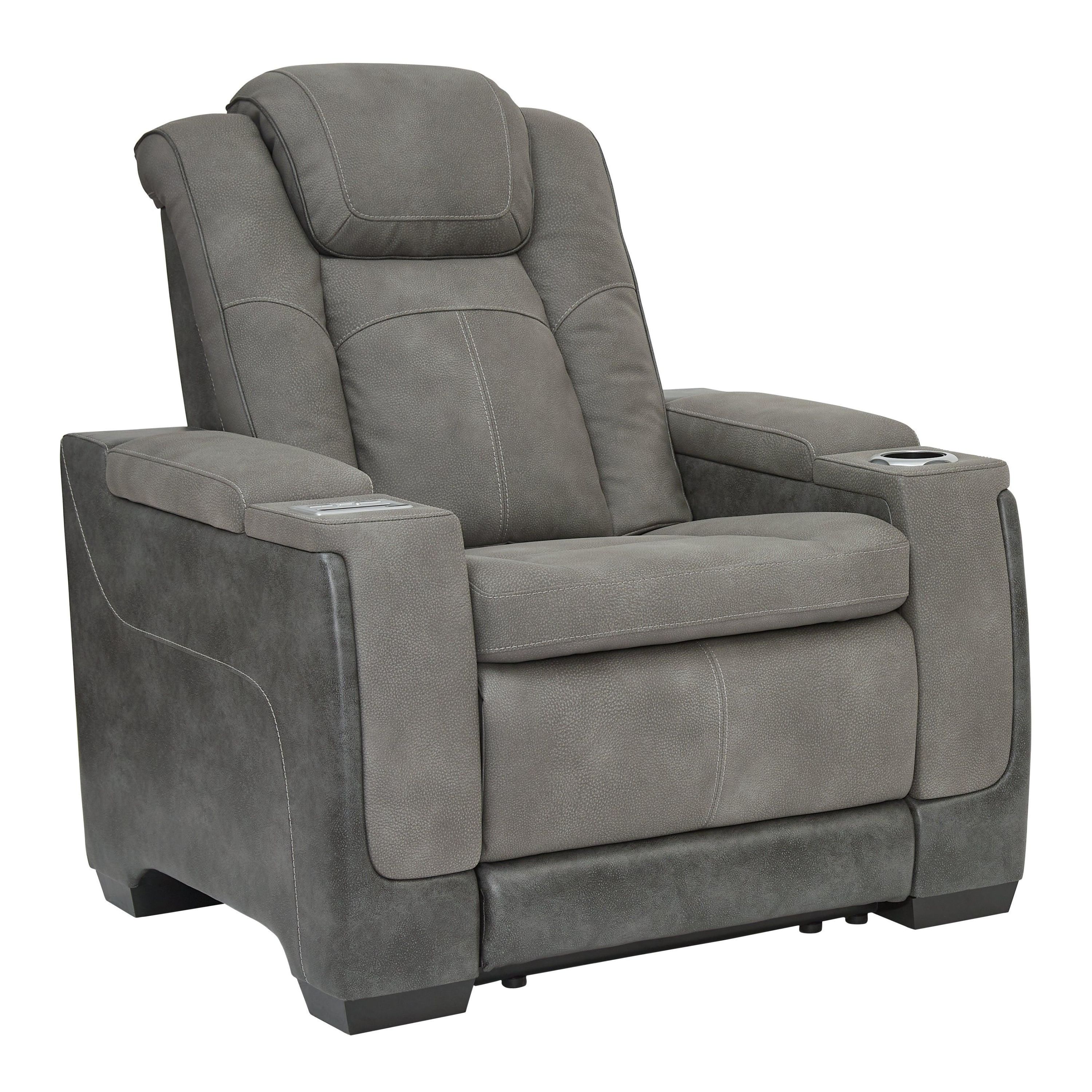 Next-Gen Durapella Slate Faux Leather Power Recliner - Image 2