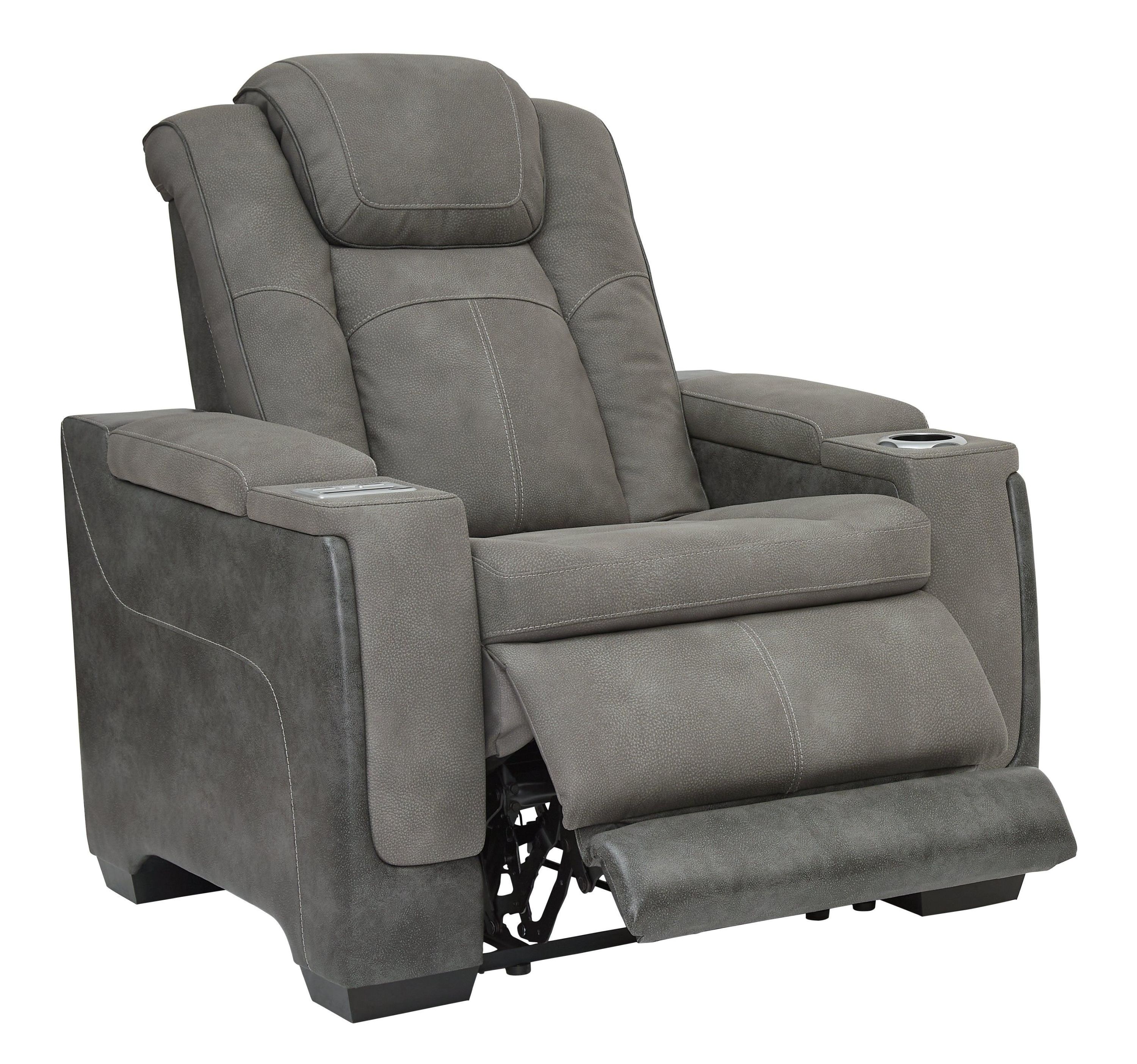 Next-Gen Durapella Slate Faux Leather Power Recliner - Image 3