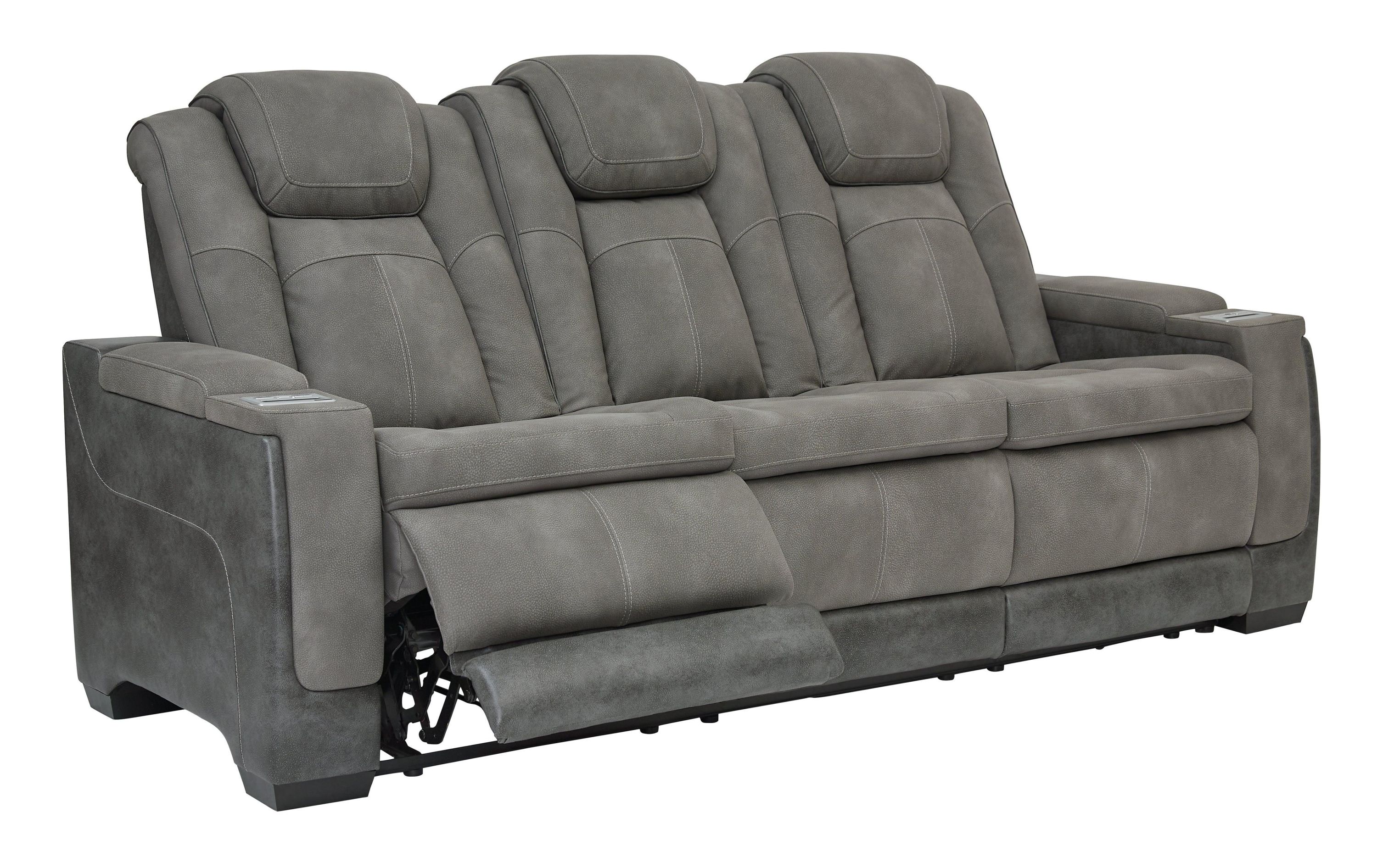 Next-Gen Durapella Slate Faux Leather Power Reclining Sofa - Image 2