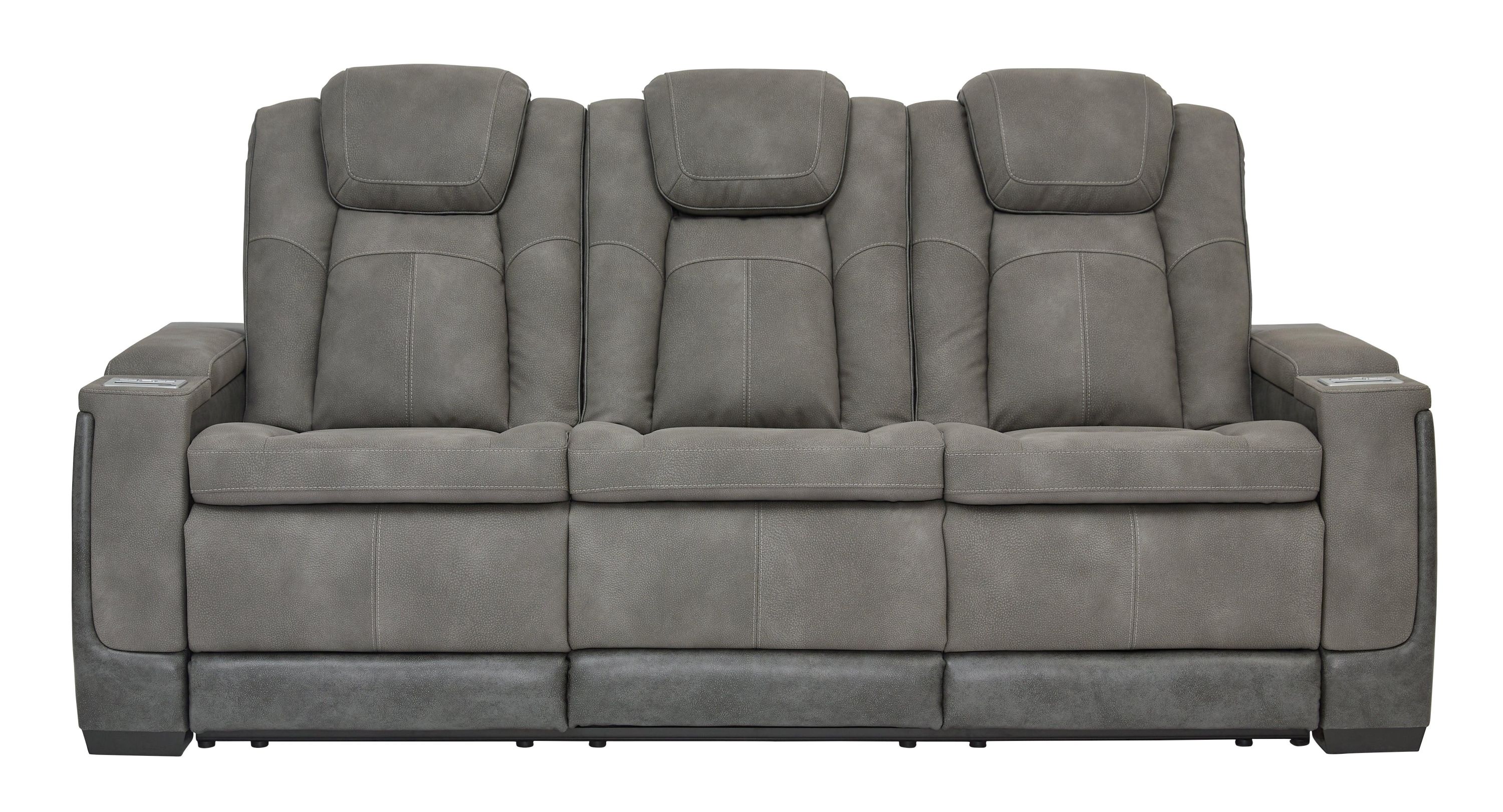 Next-Gen Durapella Slate Faux Leather Power Reclining Sofa - Image 3