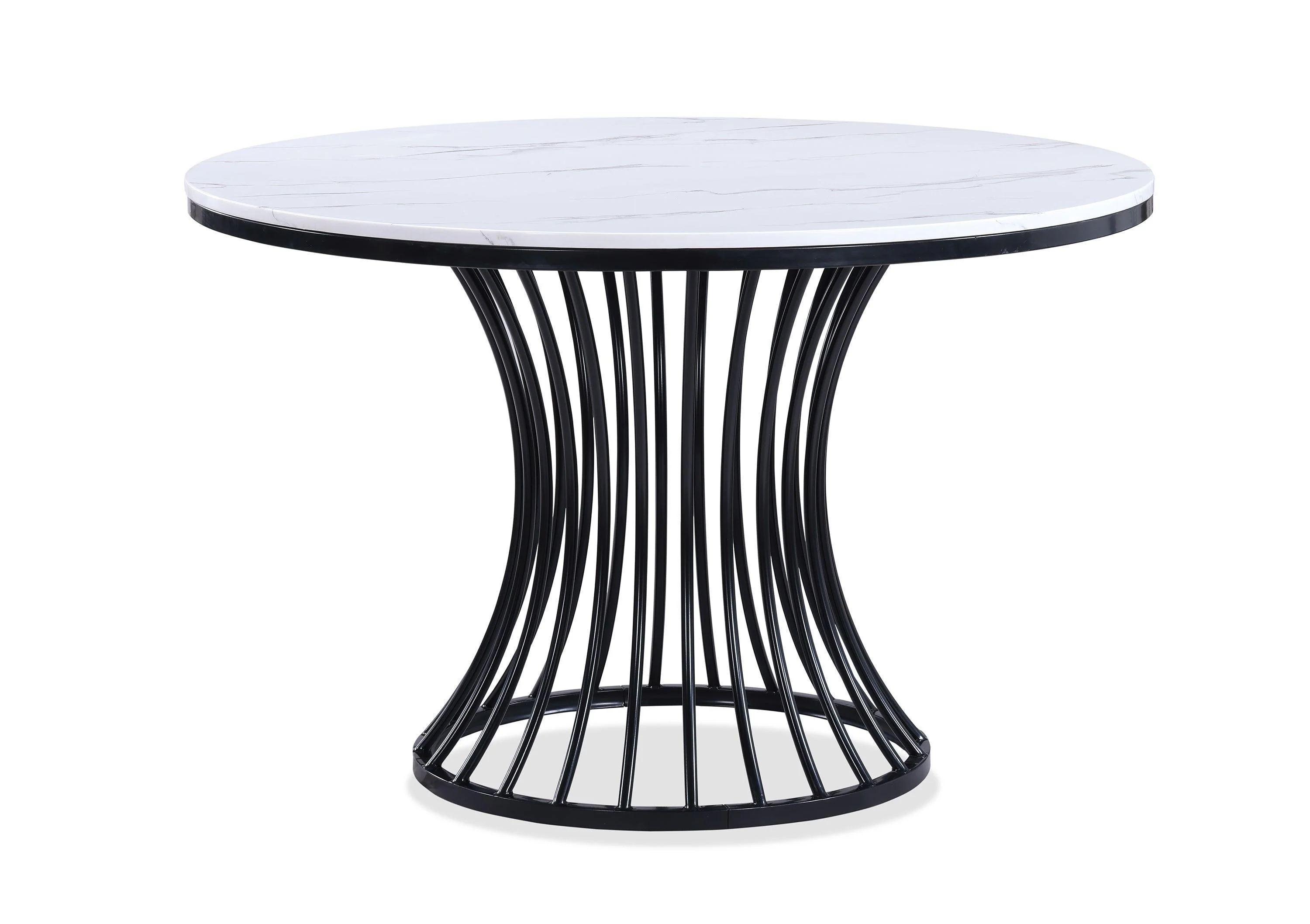 Hadley Light Gray Round Dining Room Set - Image 2