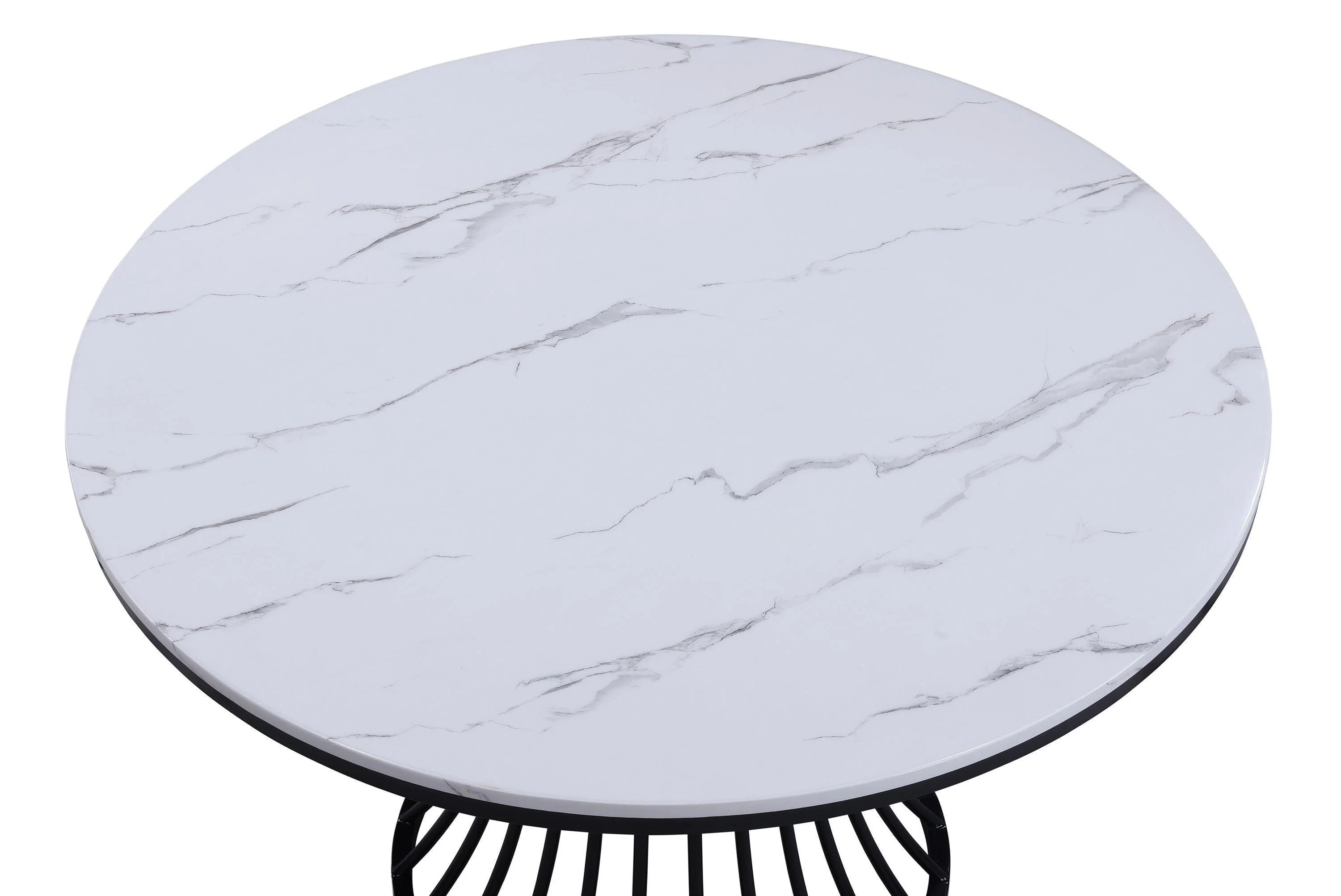 Hadley Light Gray Round Dining Room Set - Image 3