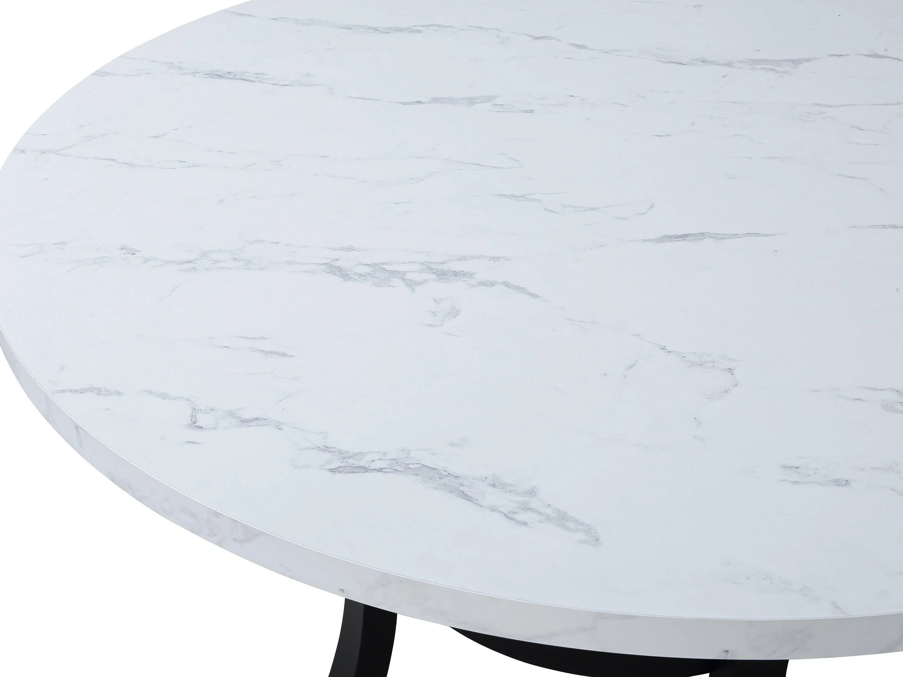 Isla Light Gray White Round Dining Room Set - Image 3