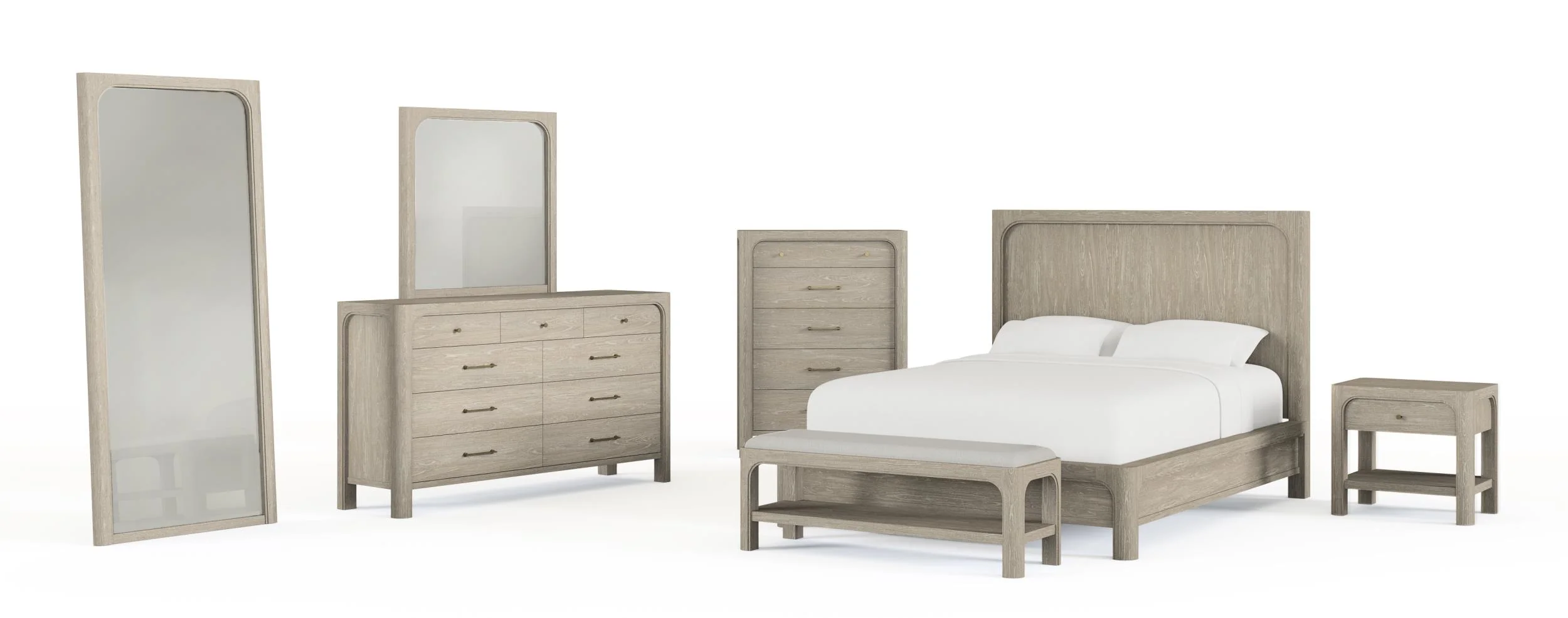 Solano 55-inch Eastern King Panel Bed Weathered Mango - Image 2