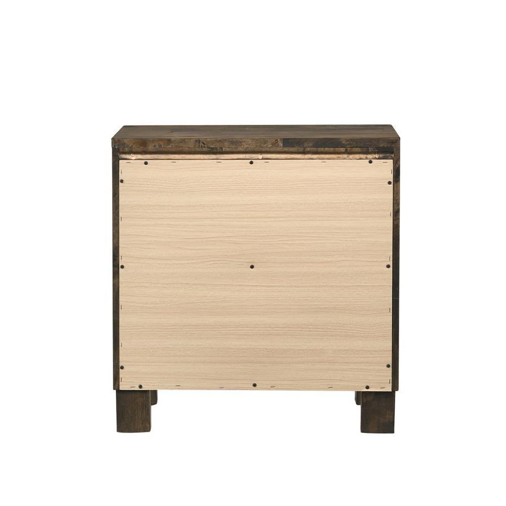 Woodmont 2 Drawer Nightstand Rustic Golden Brown - Image 3