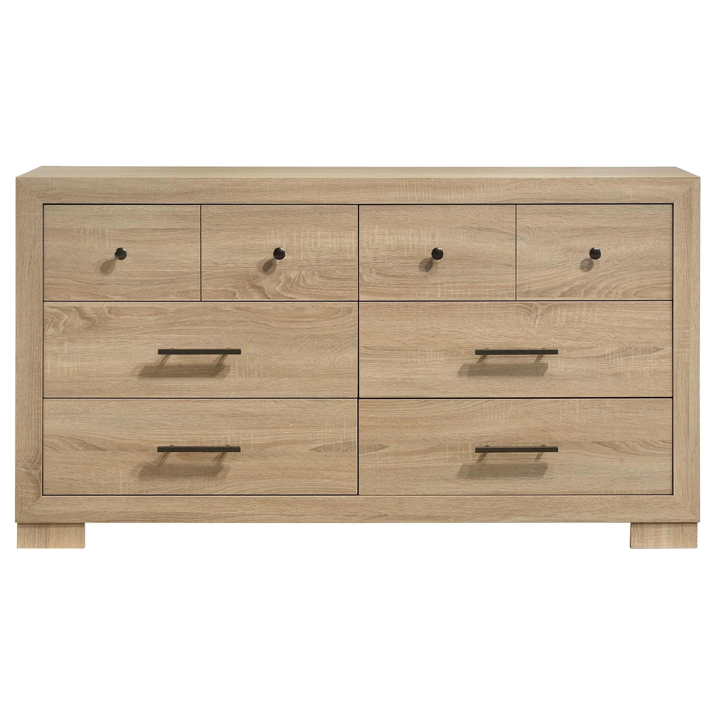 Arielle 6-drawer Bedroom Dresser Cabinet Light Oak - Image 3