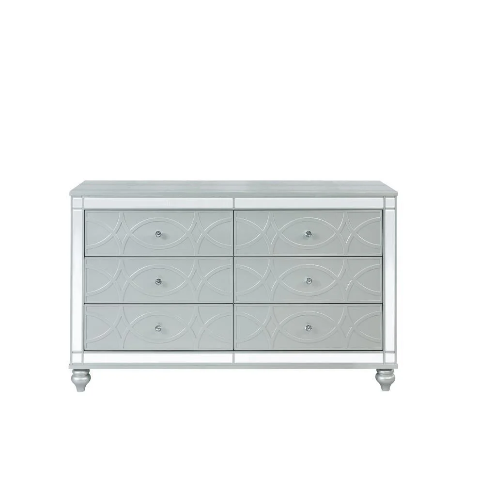 Gunnison 6 Drawer Dresser Silver Metallic - Image 1