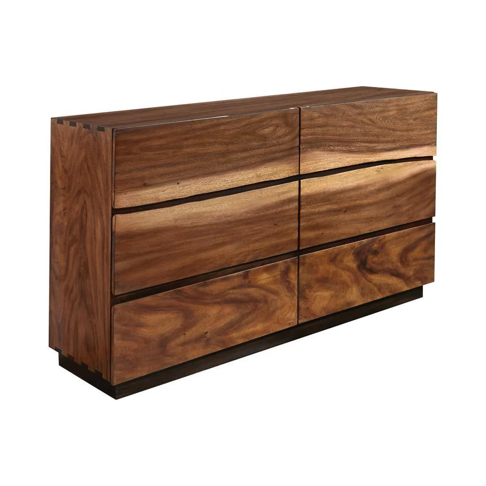 Winslow 6 Drawer Dresser Smokey Walnut Coffee Bean - Image 2