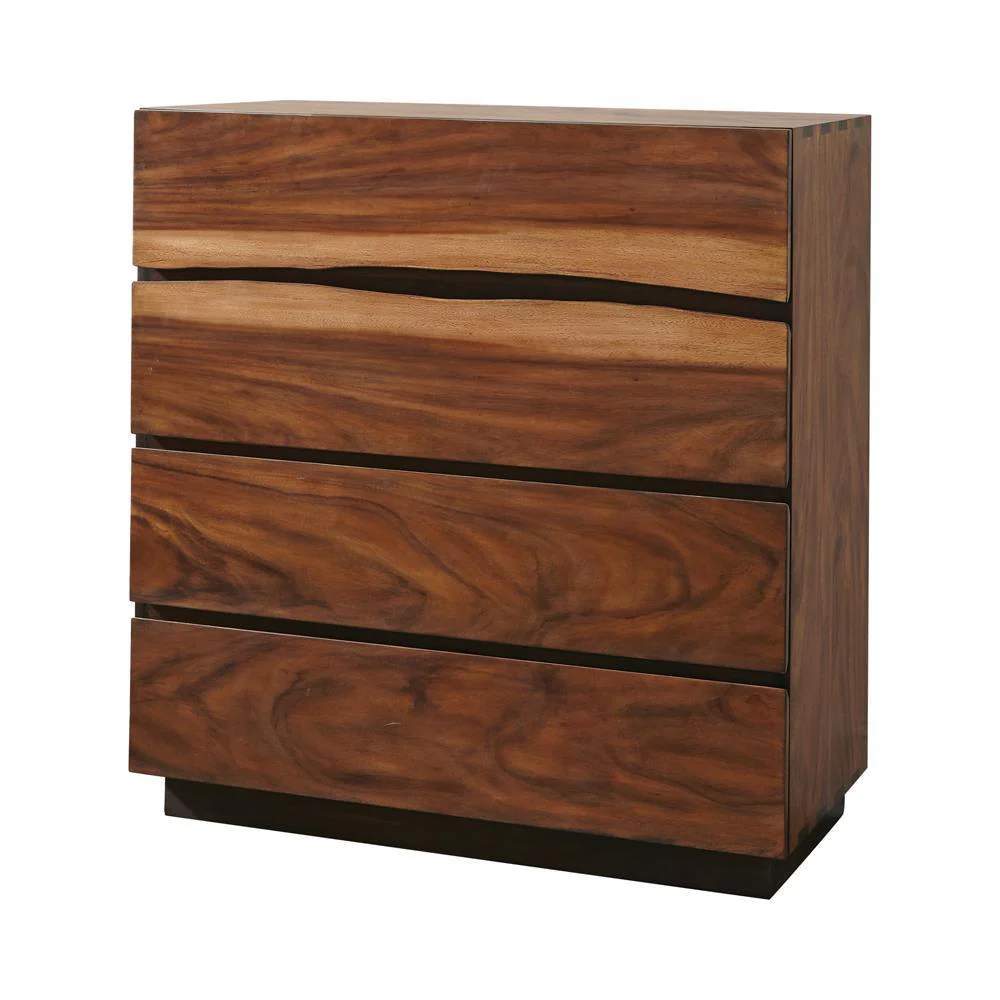 Winslow 4 Drawer Chest Smokey Walnut Coffee Bean - Image 2