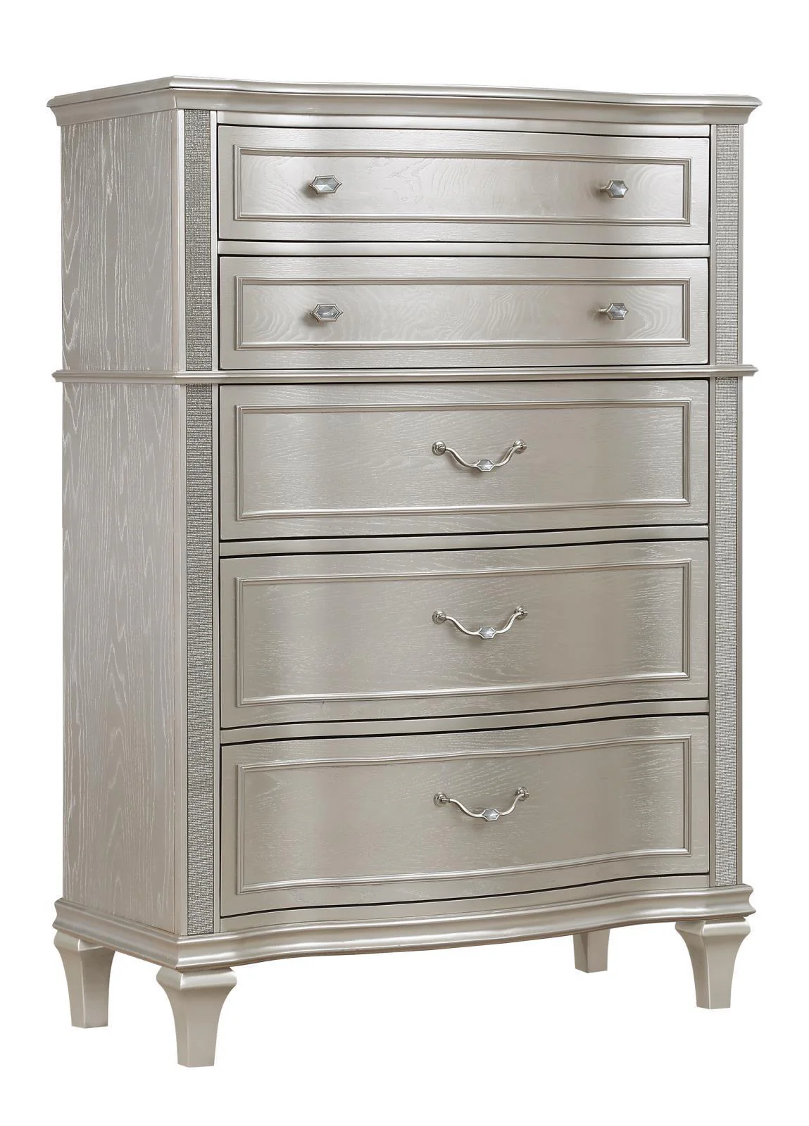 Evangeline 6 Drawer Chest Silver Oak - Image 2