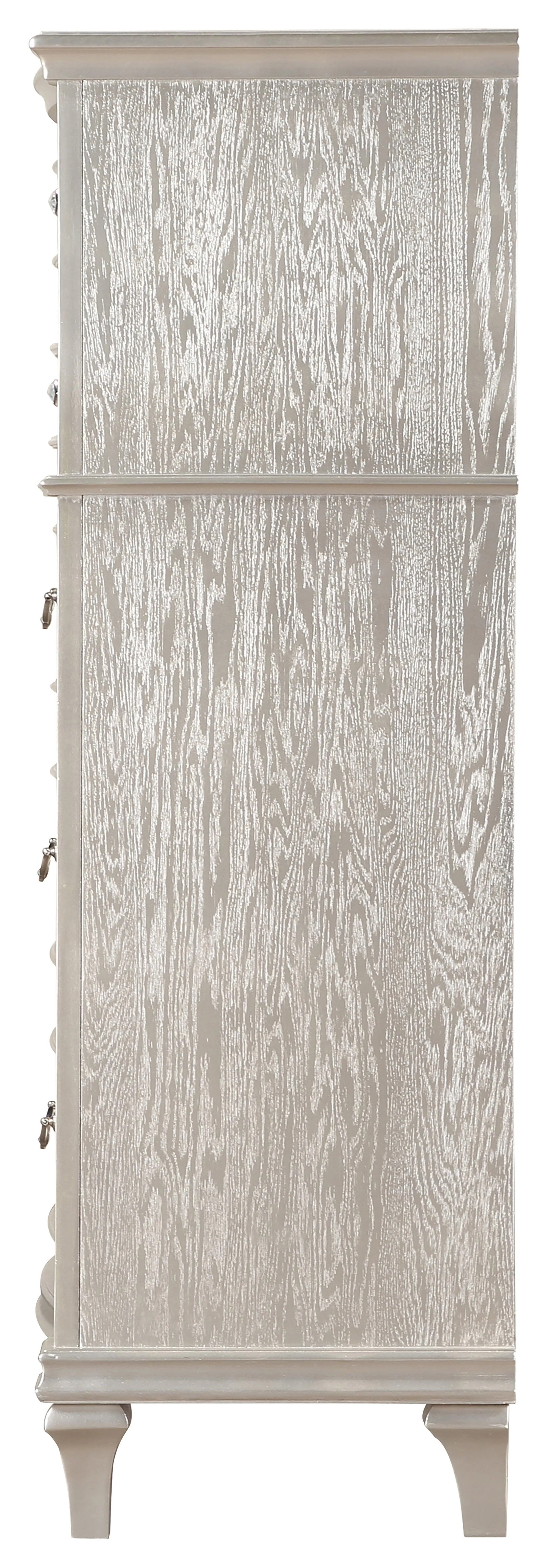Evangeline 6 Drawer Chest Silver Oak - Image 3