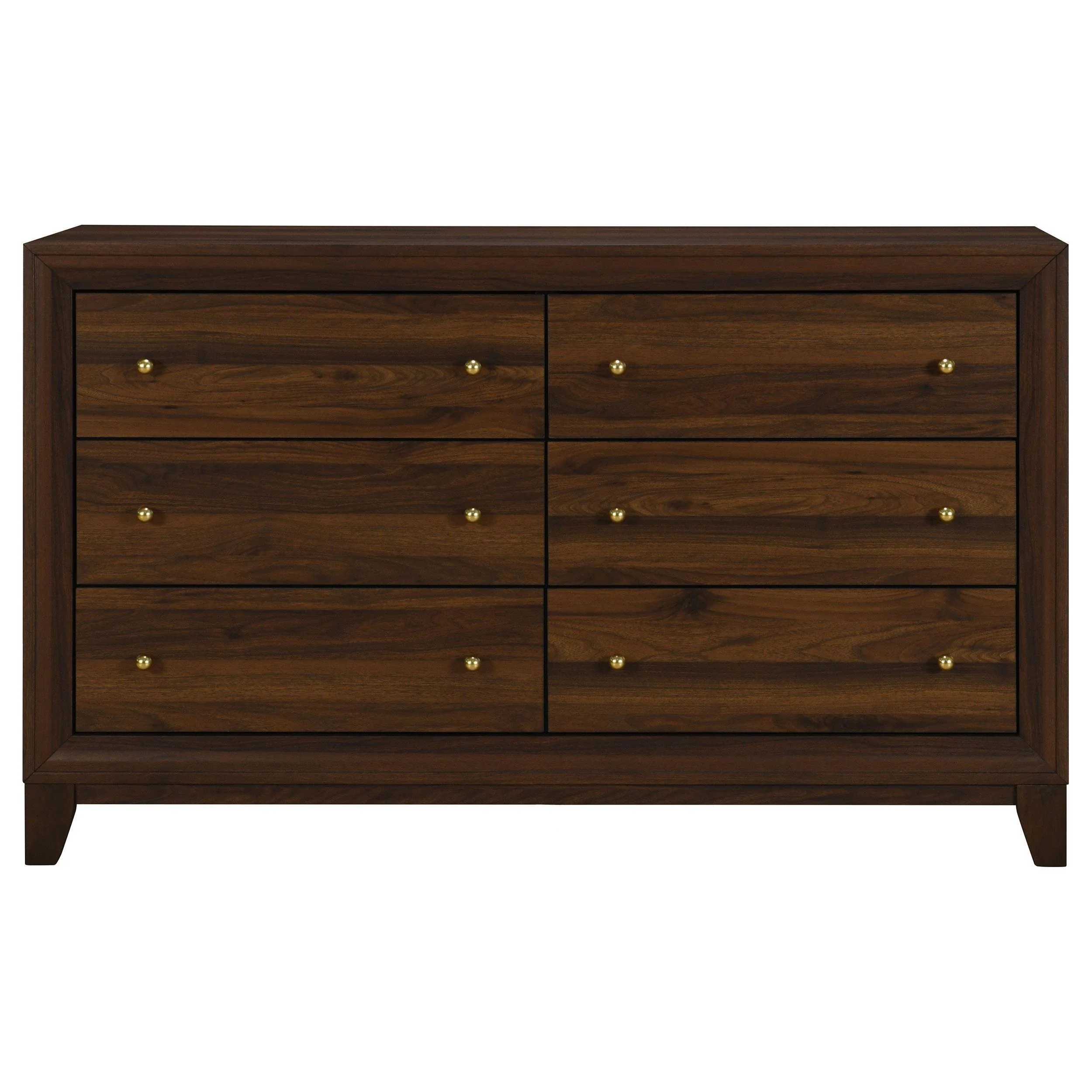 Welsley 6-drawer Dresser Cabinet Walnut - Image 3