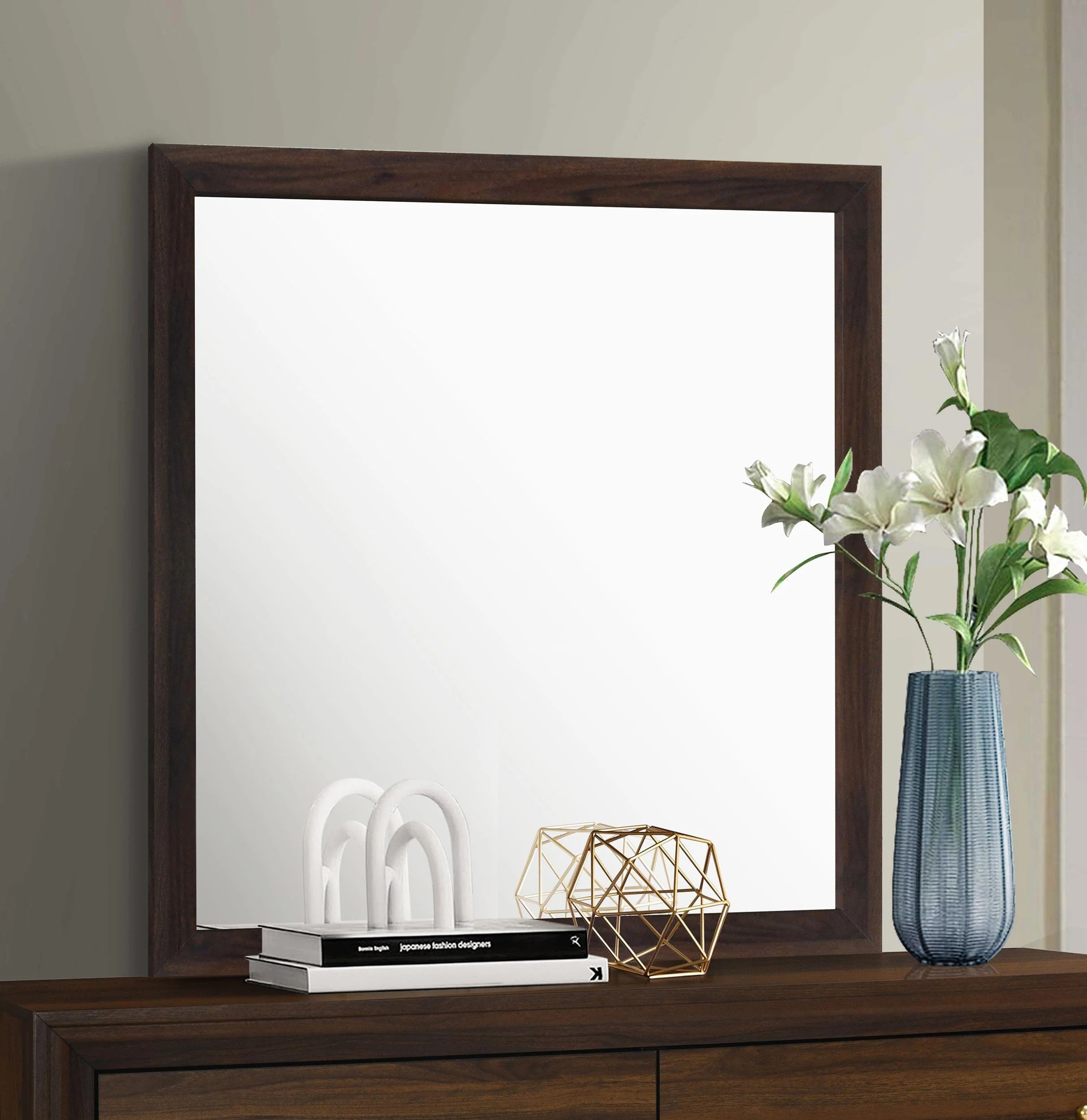 Welsley Dresser Mirror Walnut - Image 2