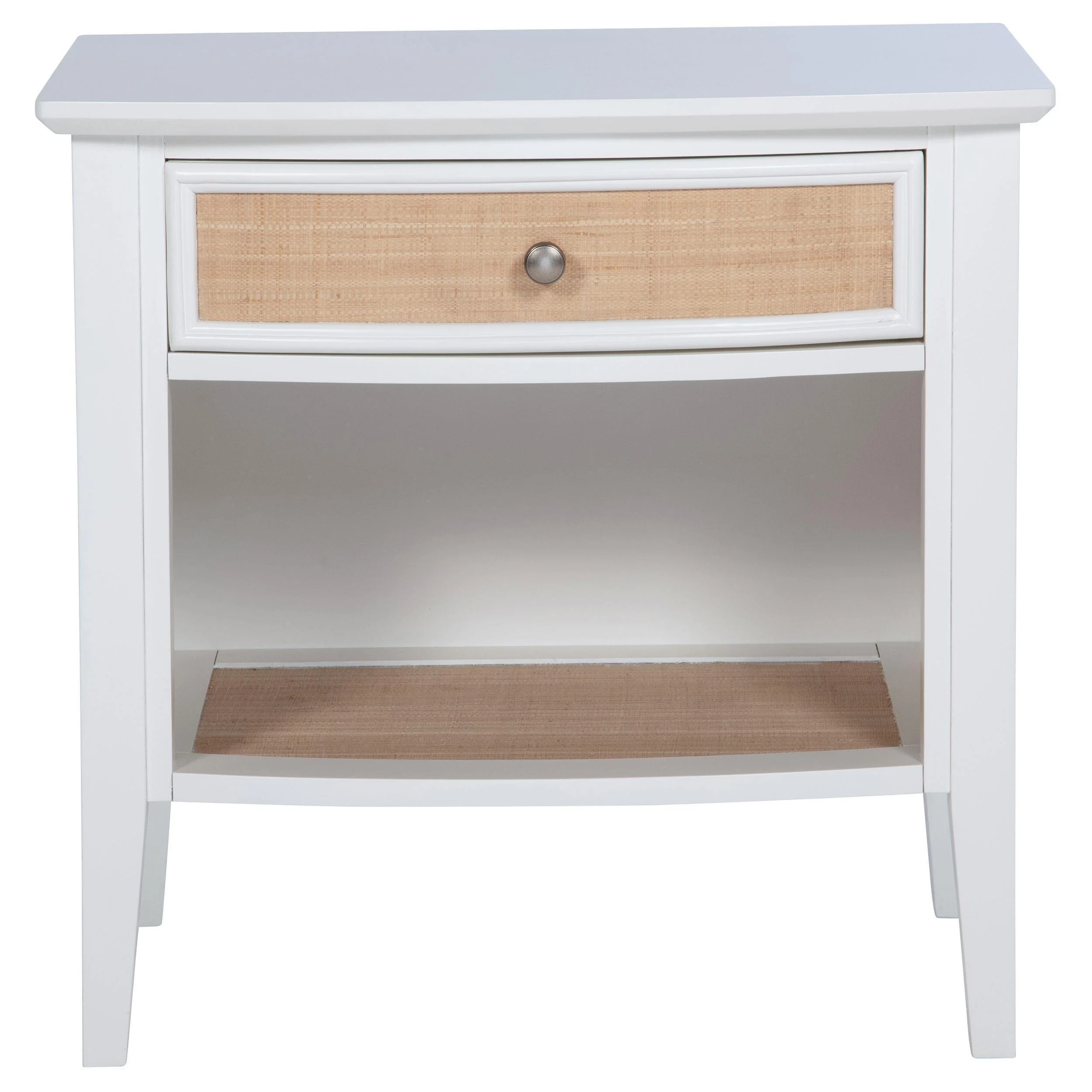 Bexhill 1-drawer Nightstand Bedide Table White - Image 3