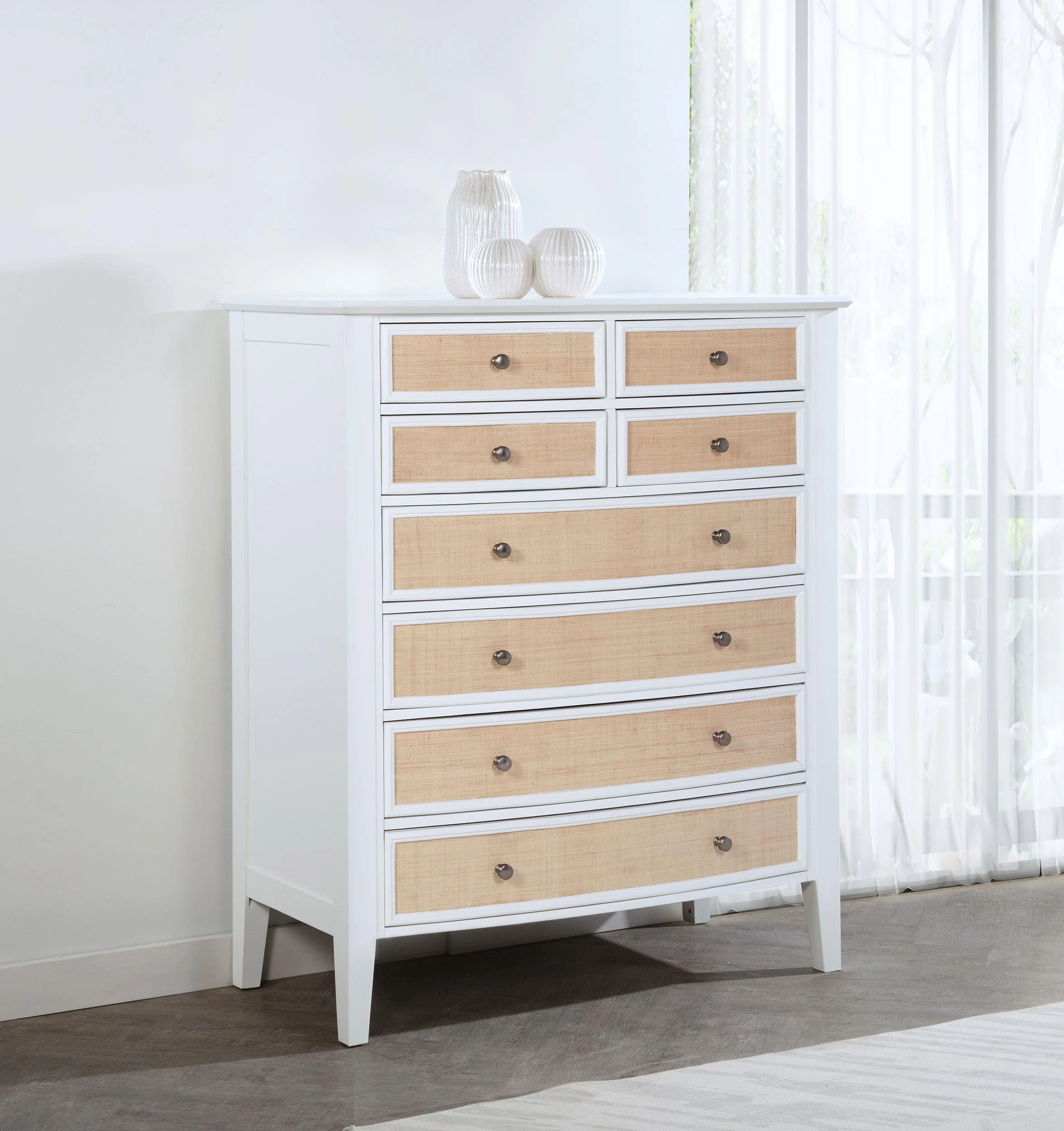 Bexhill 8-drawer Chest of Drawers White - Image 2