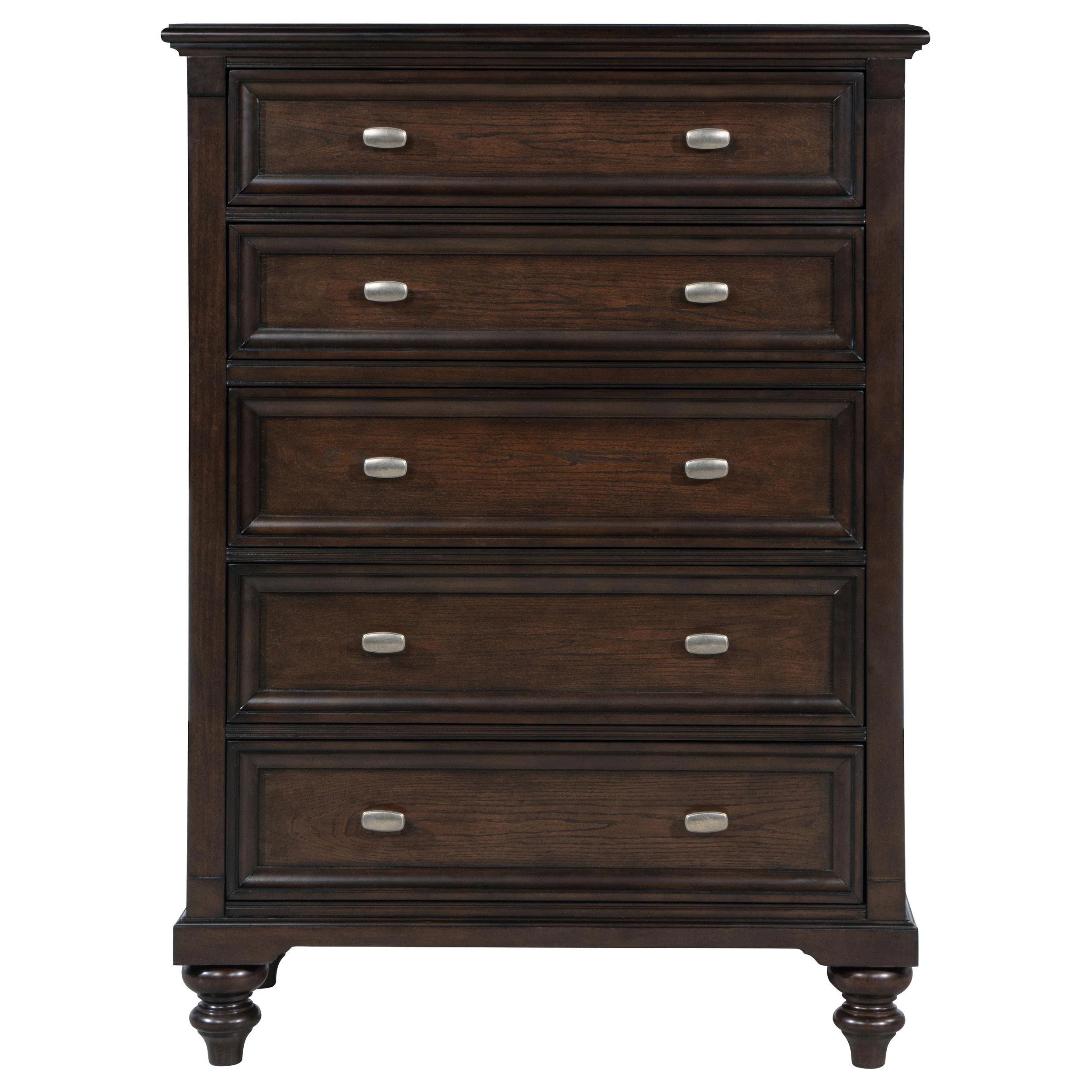Andover 5-drawer Chest of Drawers Dark Oak - Image 3