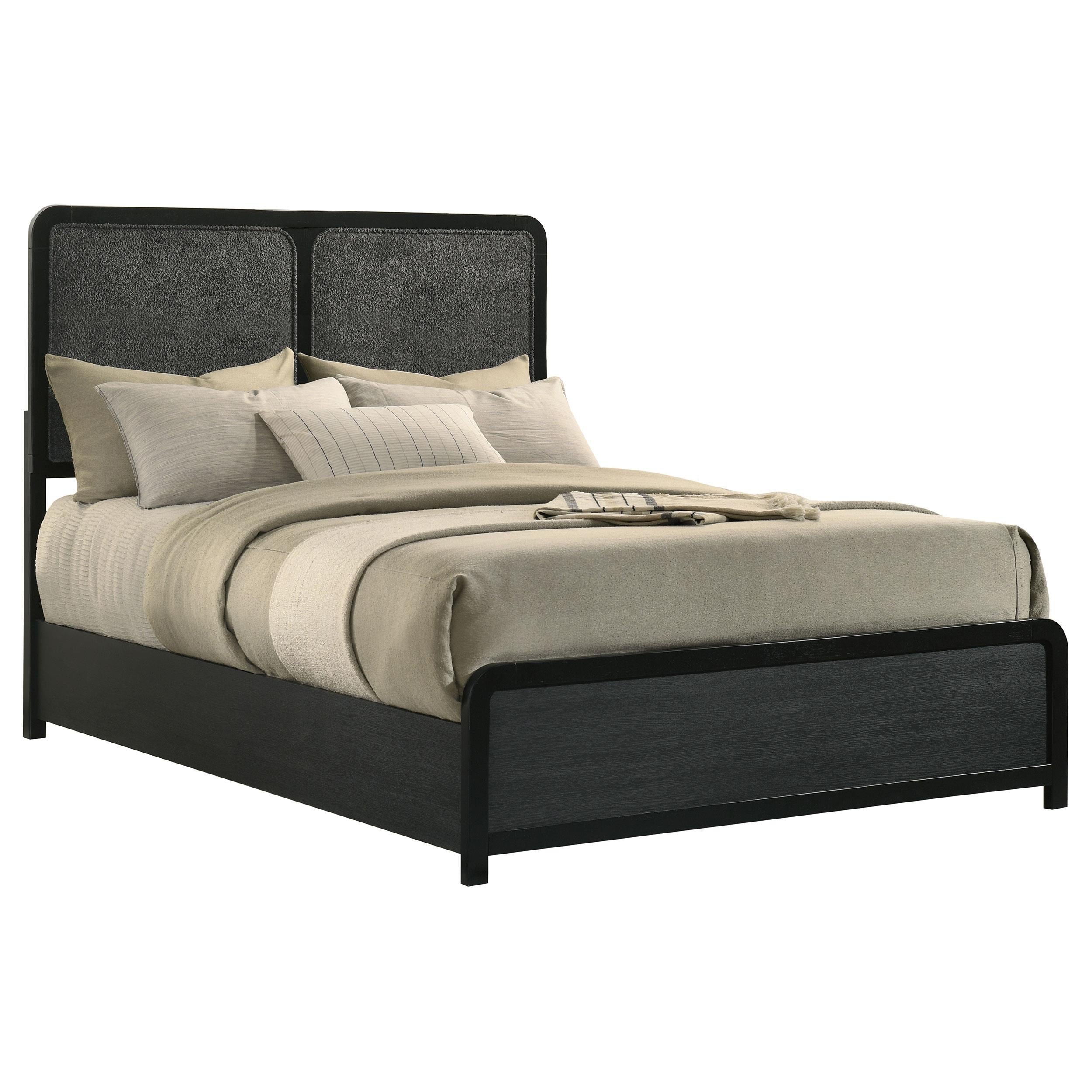 Cavelle 51-inch Upholstered Full Panel Bed Black - Image 3